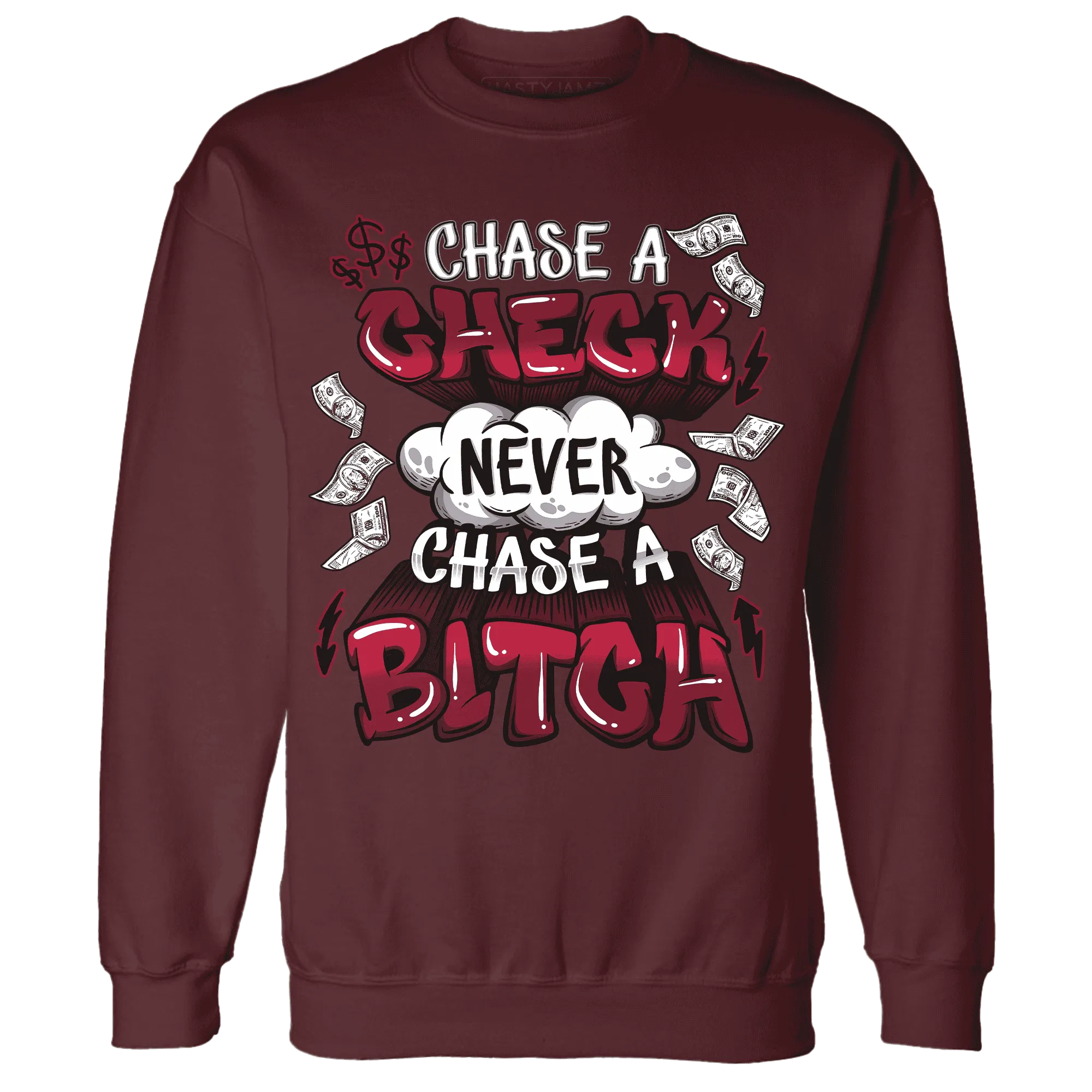 High-White-Team-Red-1s-Sweatshirt-Match-Chase-A-Check