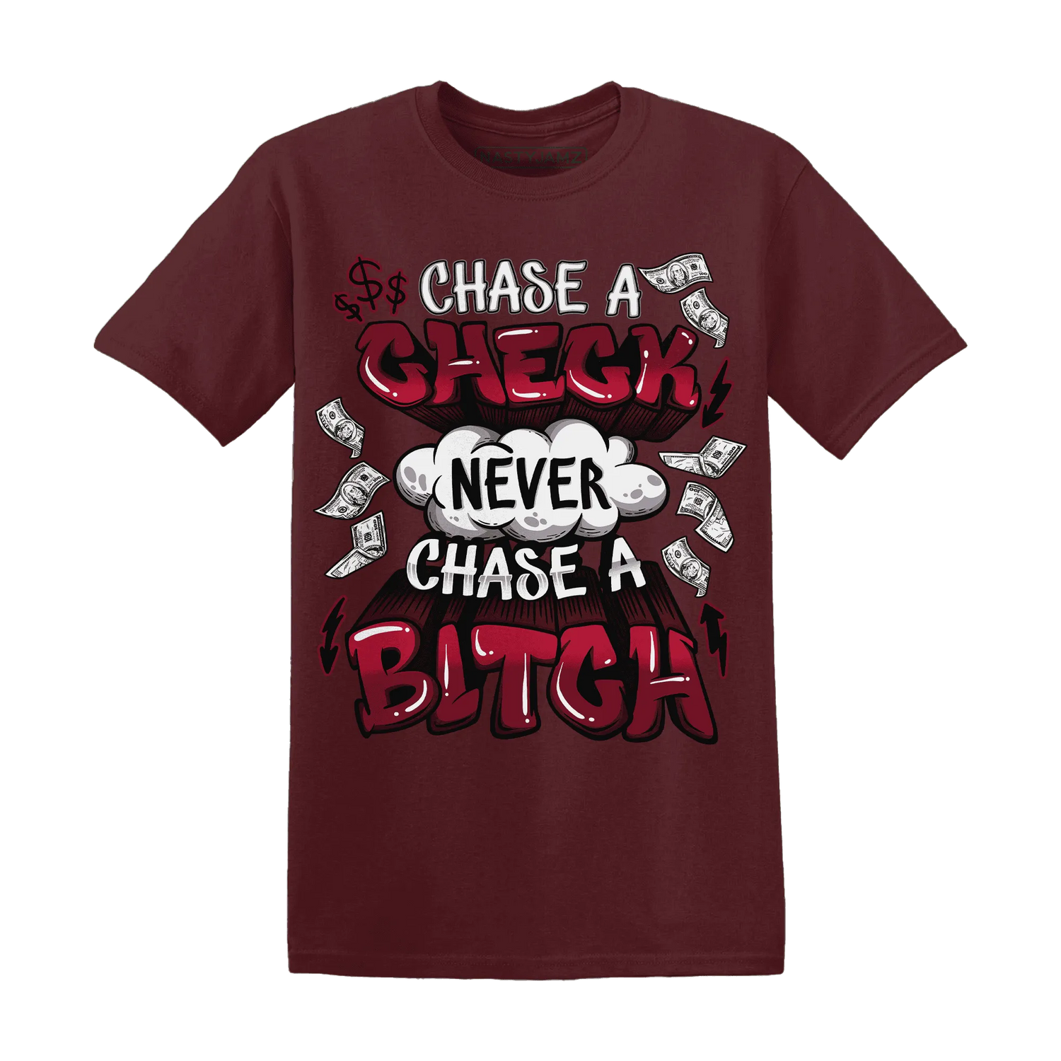 High-White-Team-Red-1s-T-Shirt-Match-Chase-A-Check