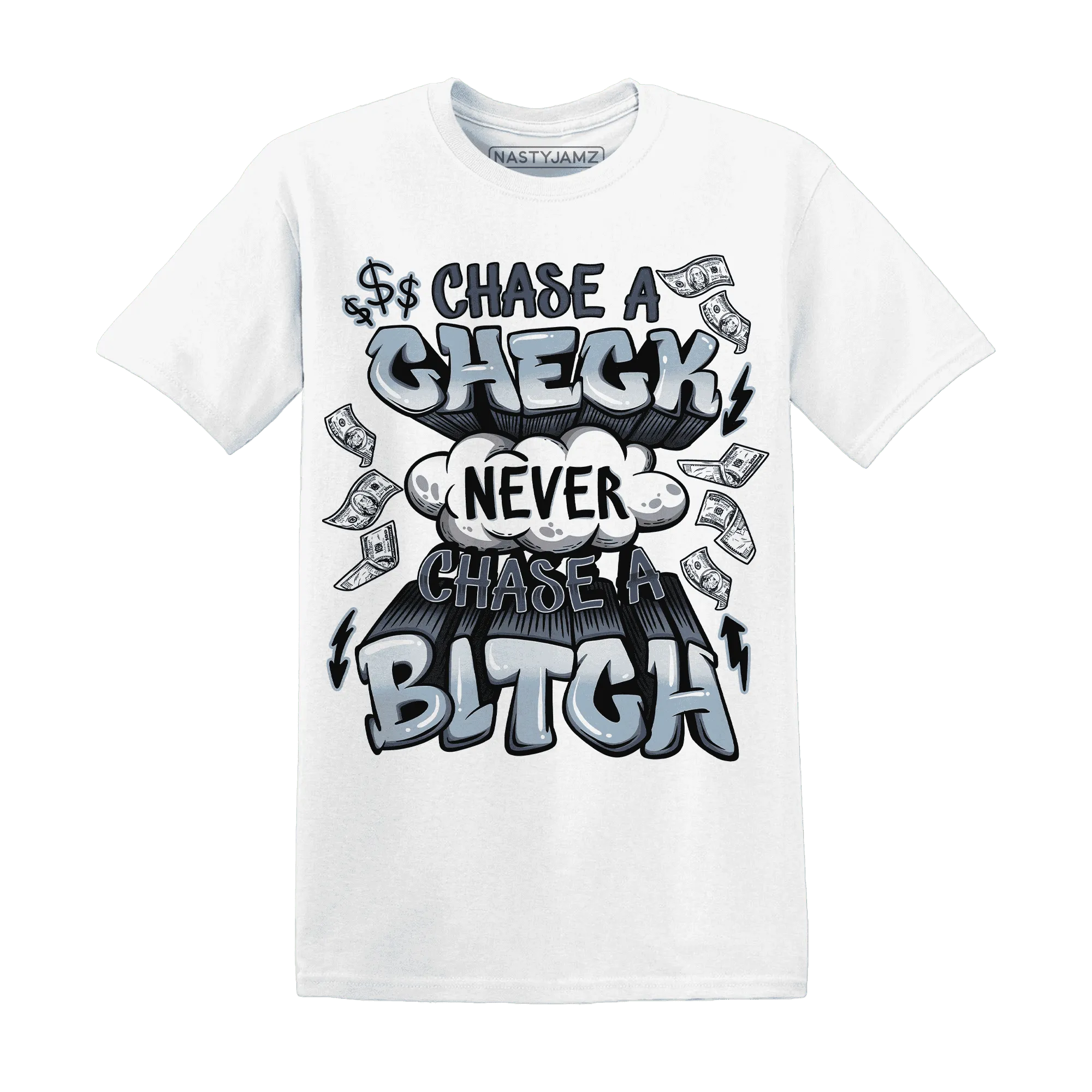 Mid-Diffused-Blue-Grey-1s-T-Shirt-Match-Chase-A-Check
