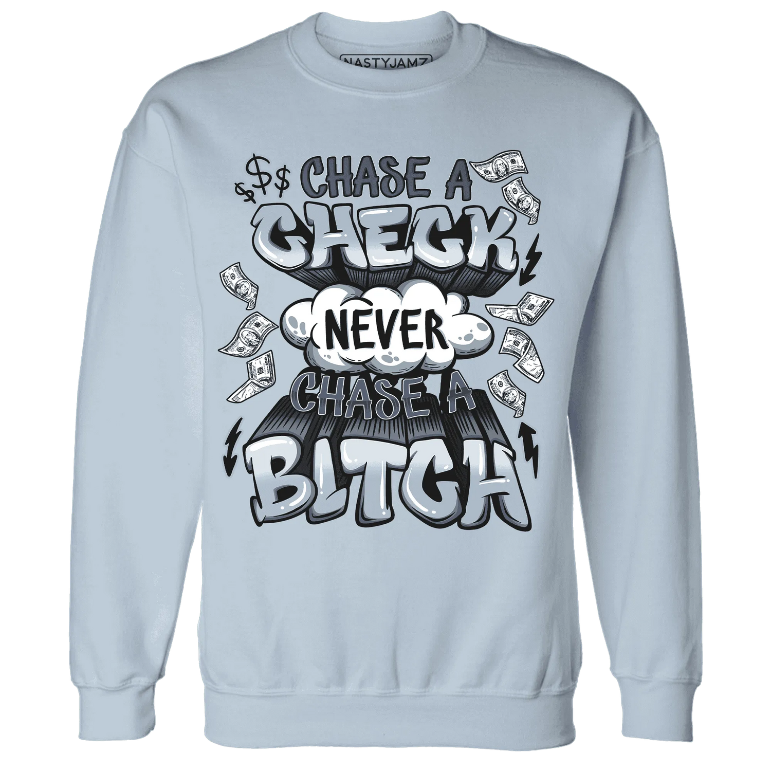 Mid-Diffused-Blue-Grey-1s-Sweatshirt-Match-Chase-A-Check