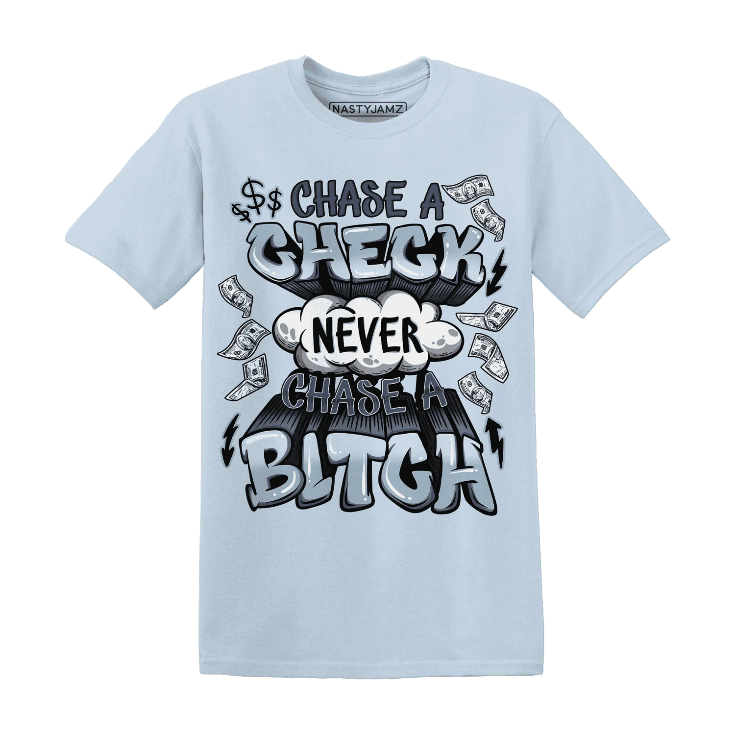 Mid-Diffused-Blue-Grey-1s-T-Shirt-Match-Chase-A-Check