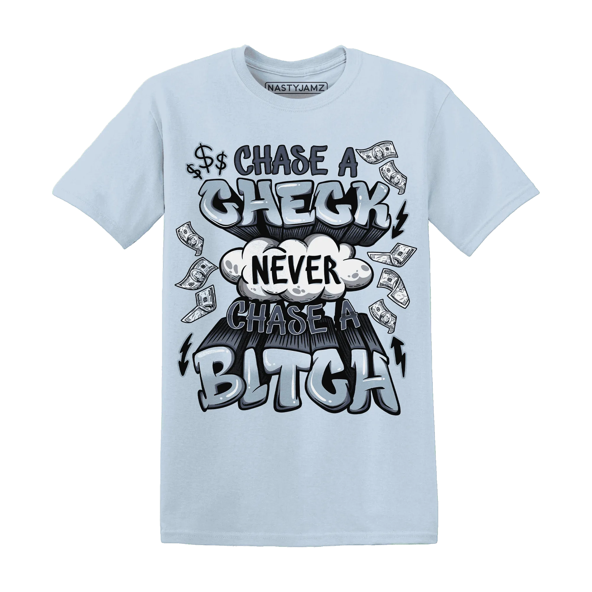 Mid-Diffused-Blue-Grey-1s-T-Shirt-Match-Chase-A-Check