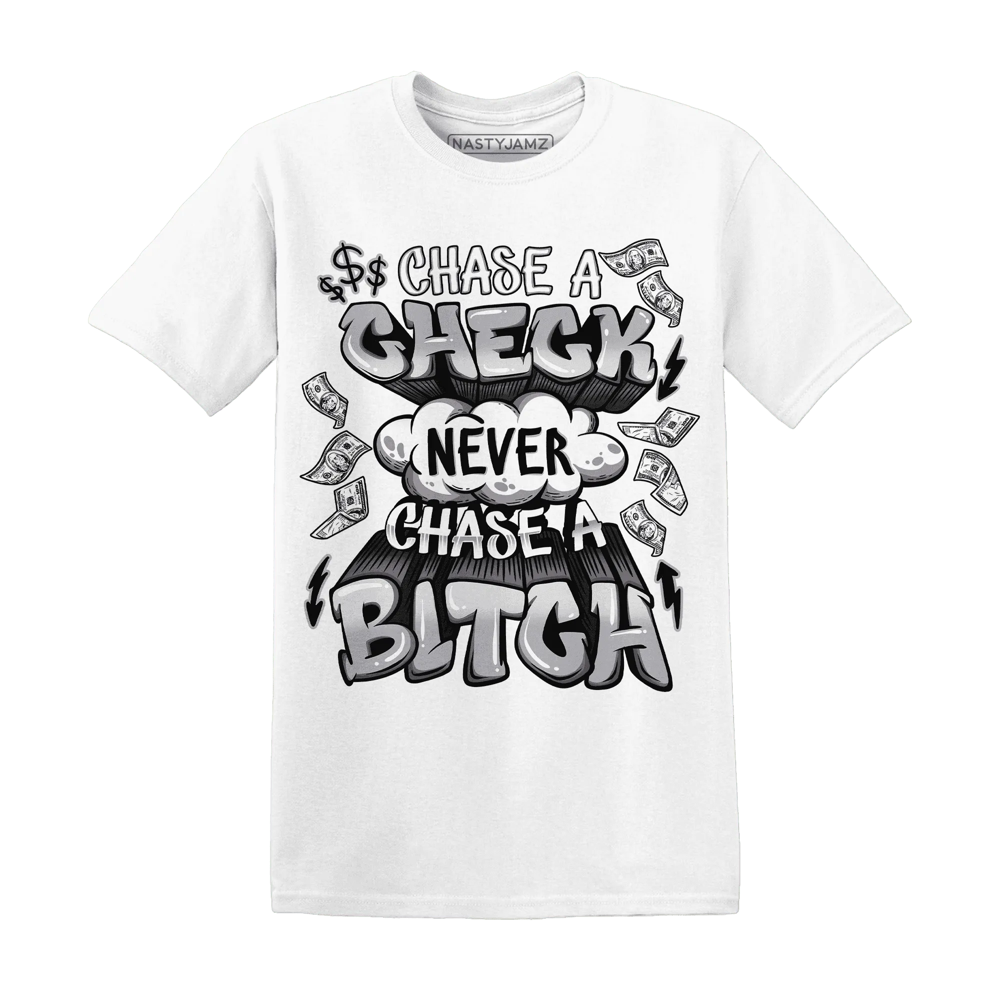 Wolf-Grey-1s-T-Shirt-Match-Chase-A-Check