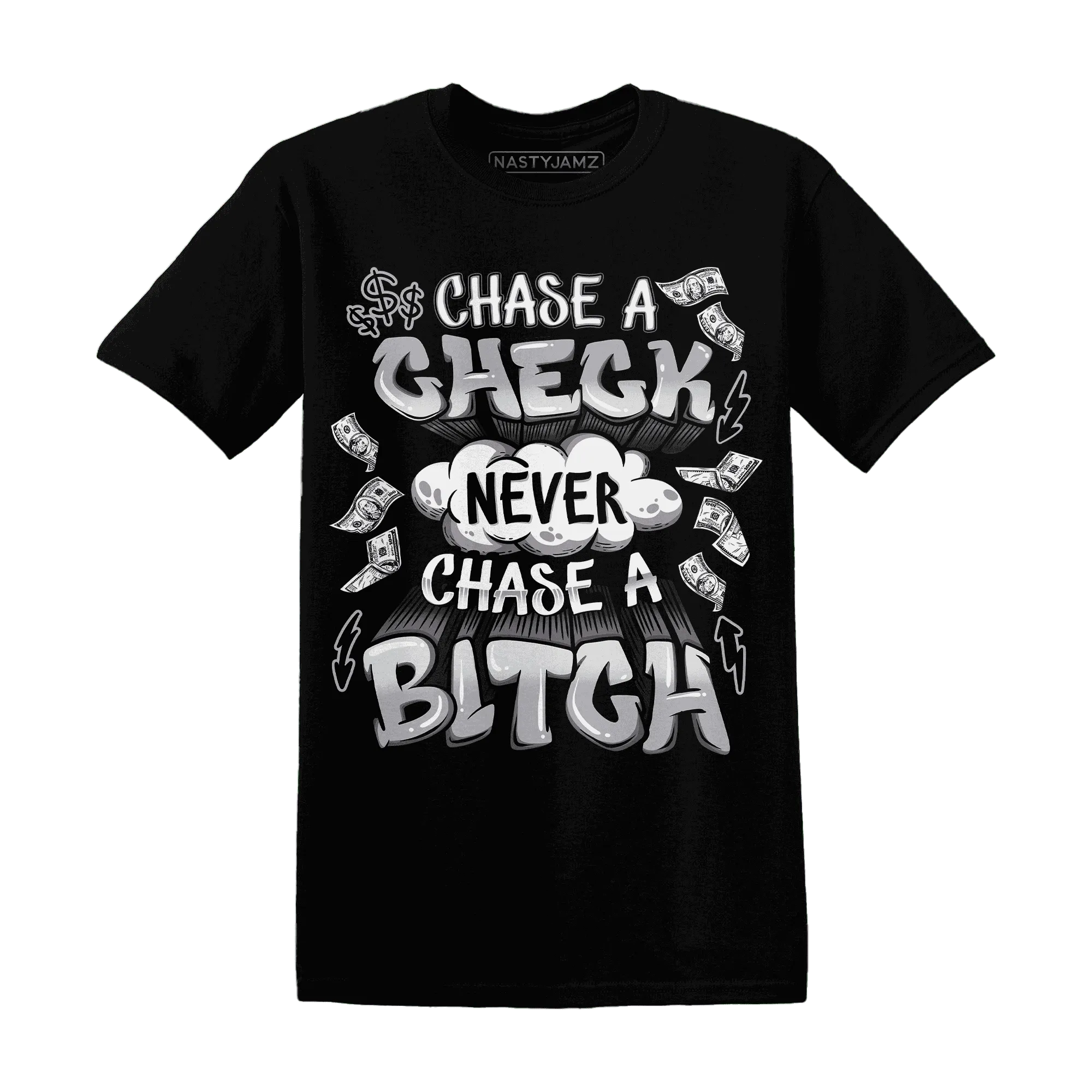 Wolf-Grey-1s-T-Shirt-Match-Chase-A-Check