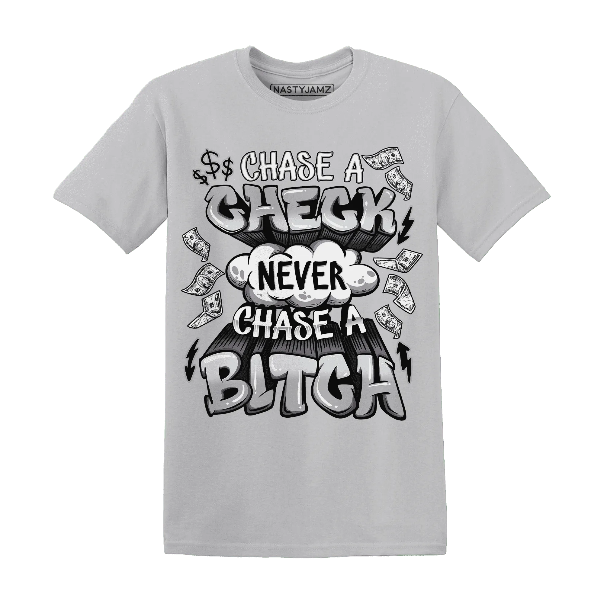 Wolf-Grey-1s-T-Shirt-Match-Chase-A-Check