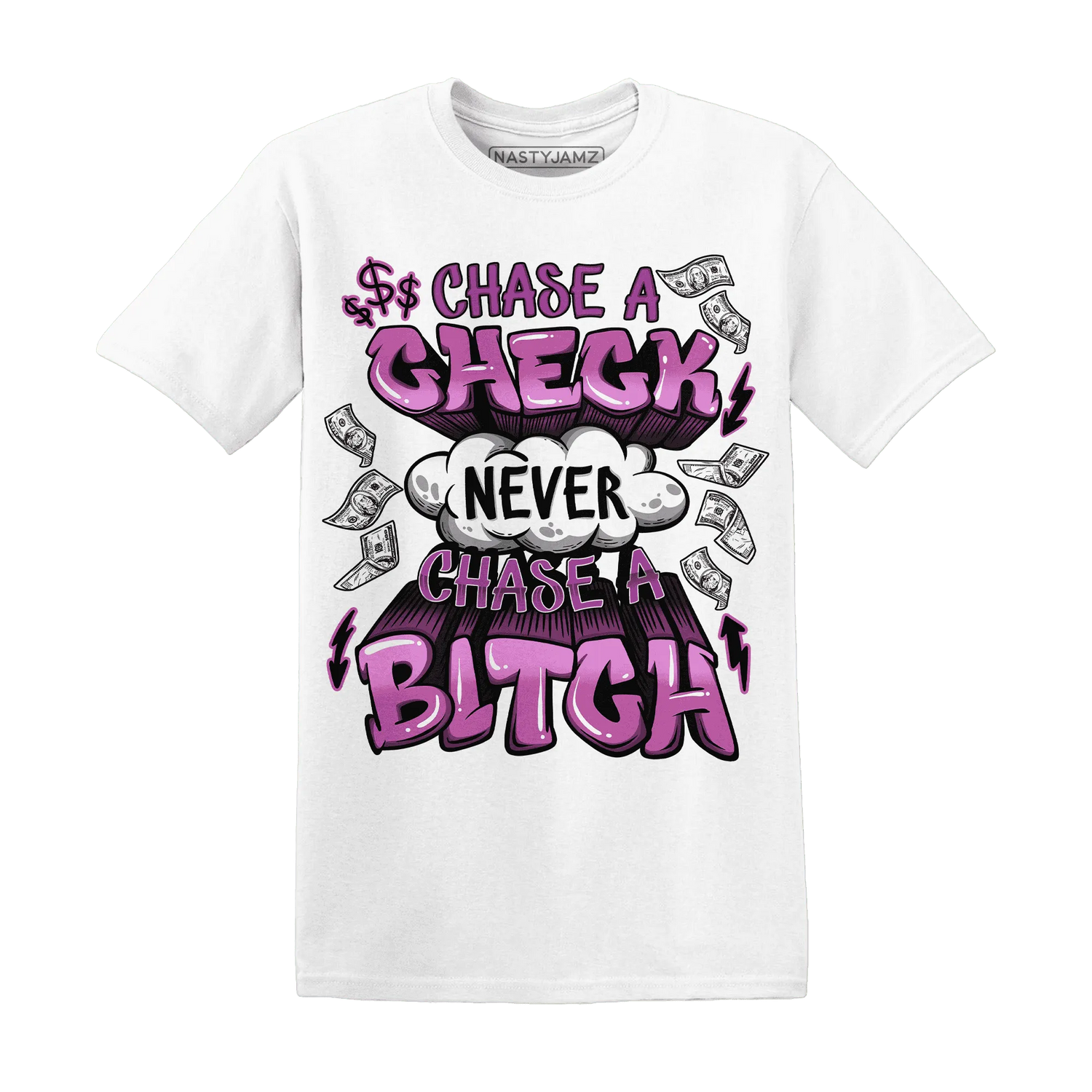 GS-Hyper-Violet-4s-T-Shirt-Match-Chase-A-Check
