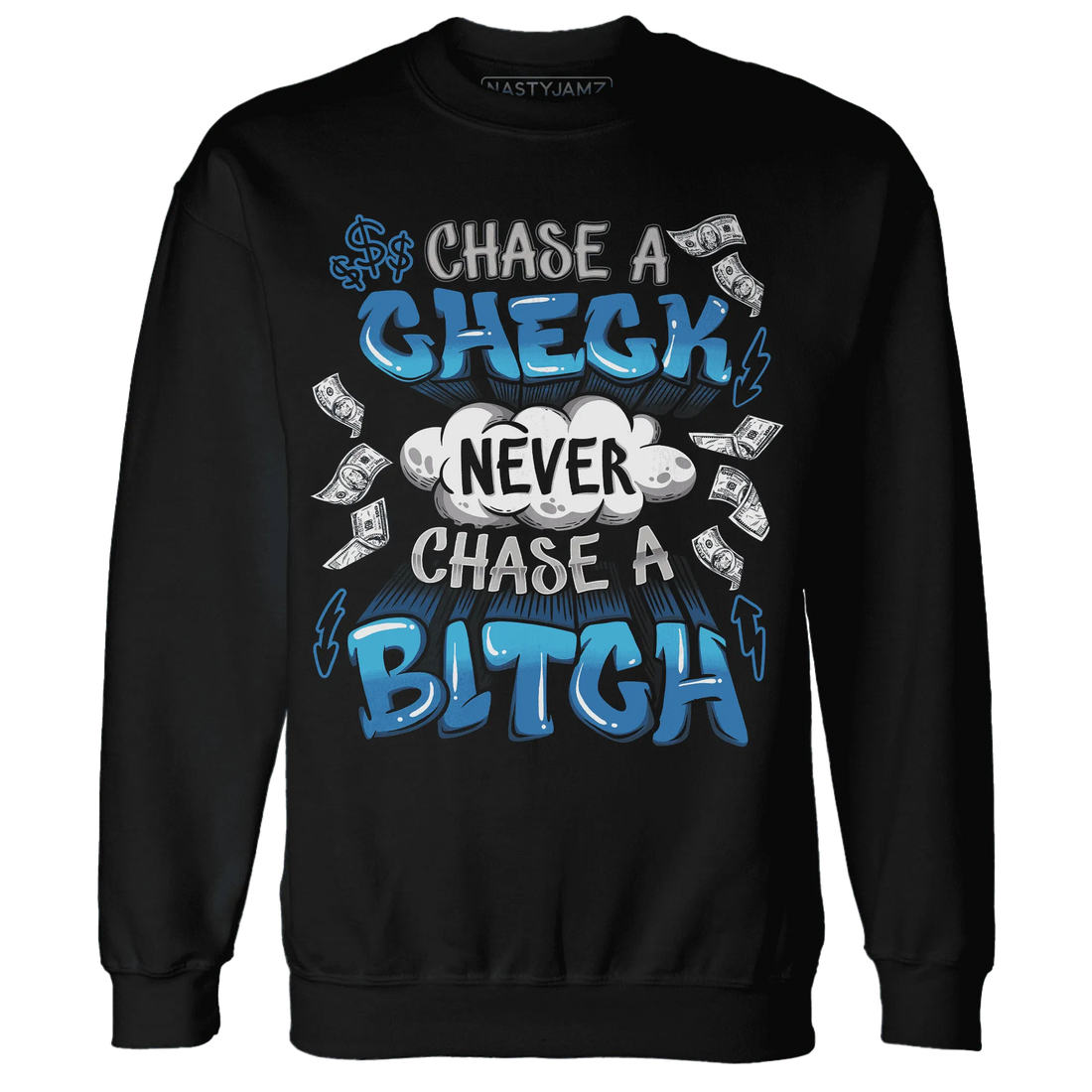 Industrial-Blue-4s-Sweatshirt-Match-Chase-A-Check