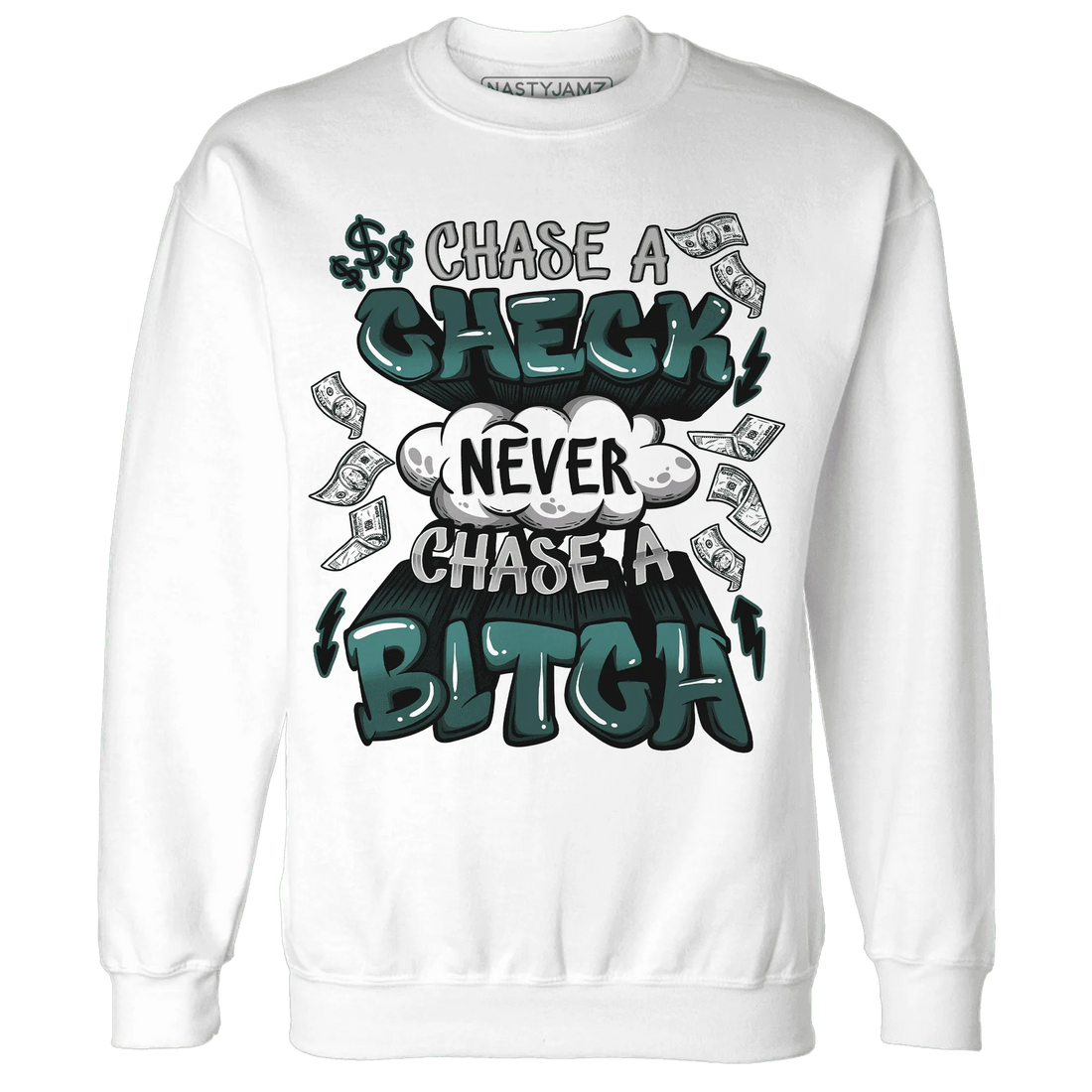Oxidized-Green-4s-Sweatshirt-Match-Chase-A-Check
