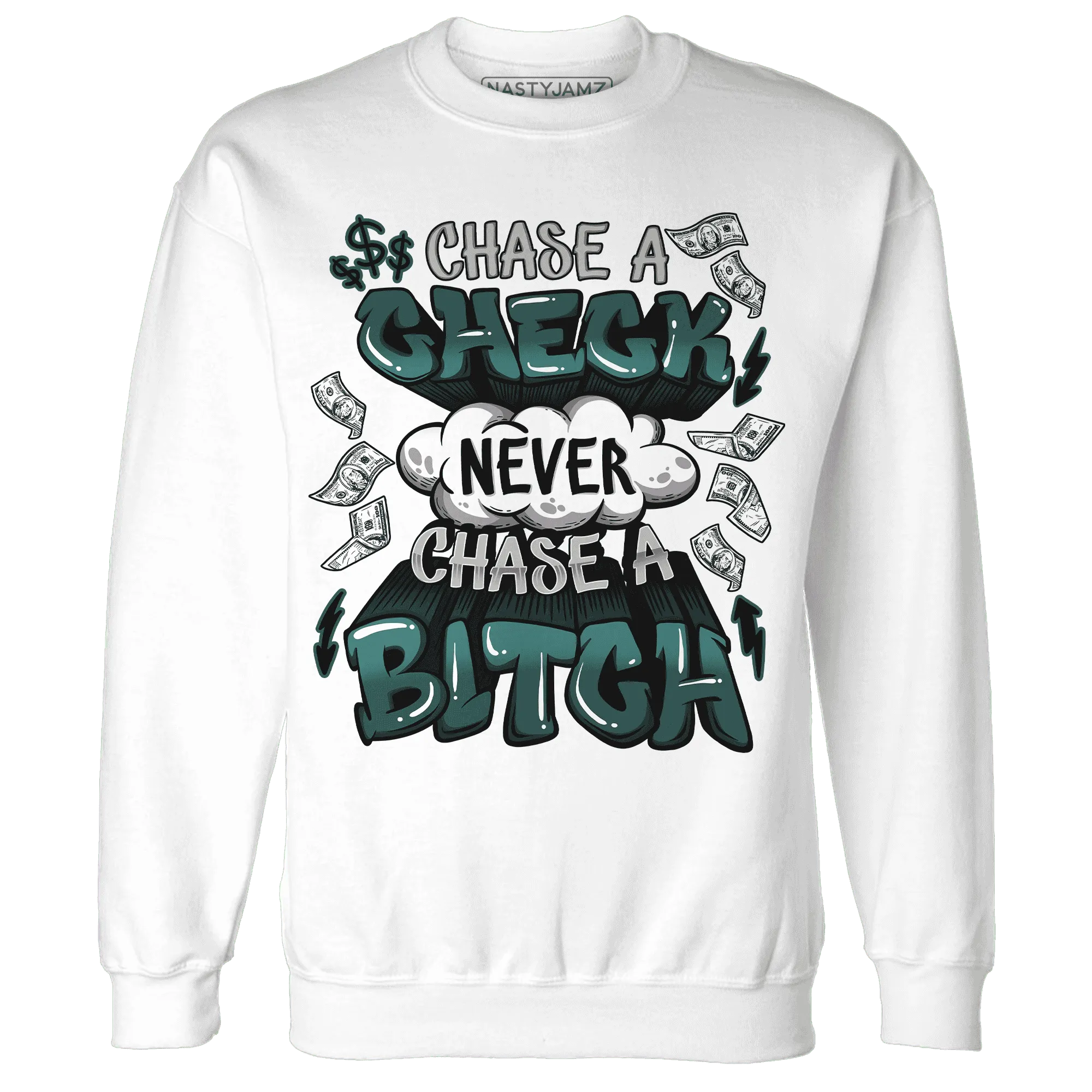 Oxidized-Green-4s-Sweatshirt-Match-Chase-A-Check