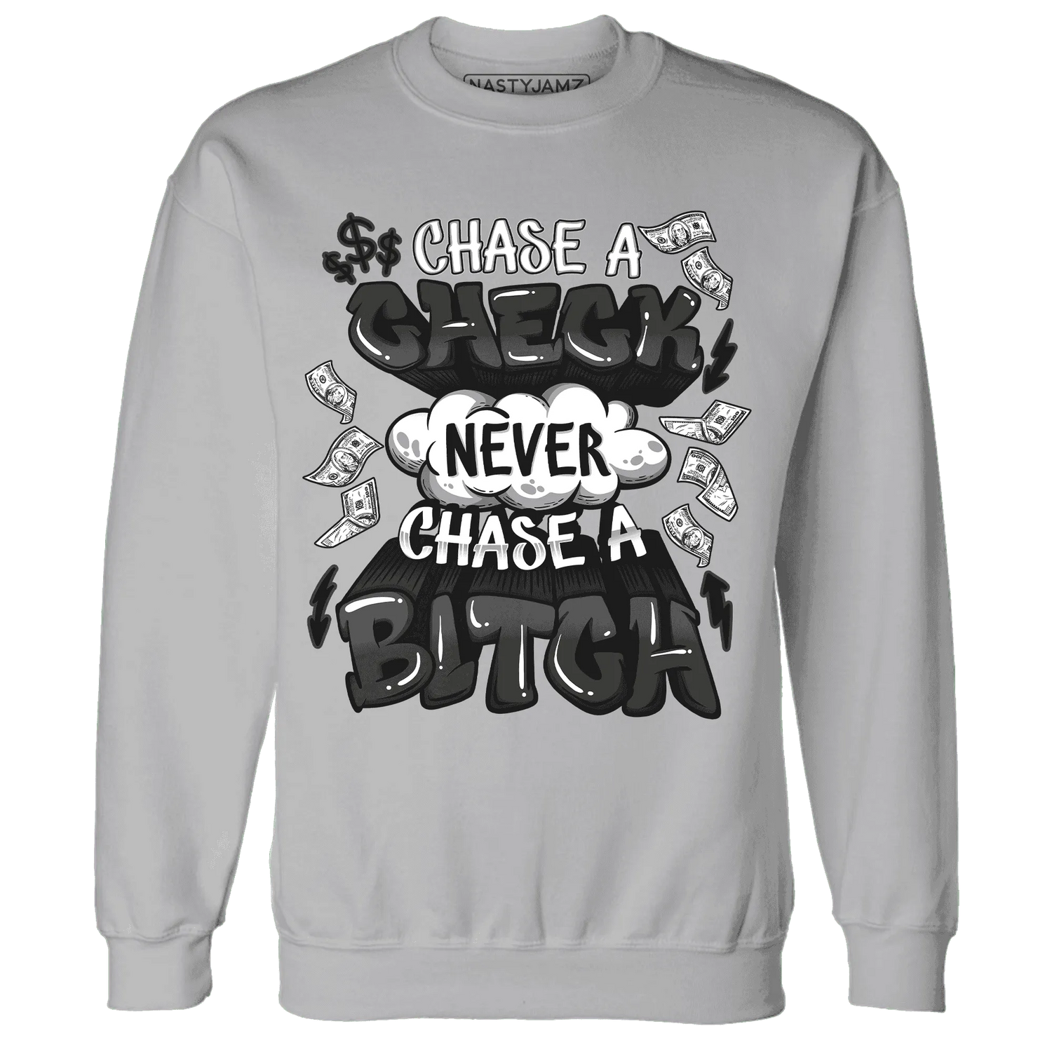 White-Thunder-4s-Sweatshirt-Match-Chase-A-Check