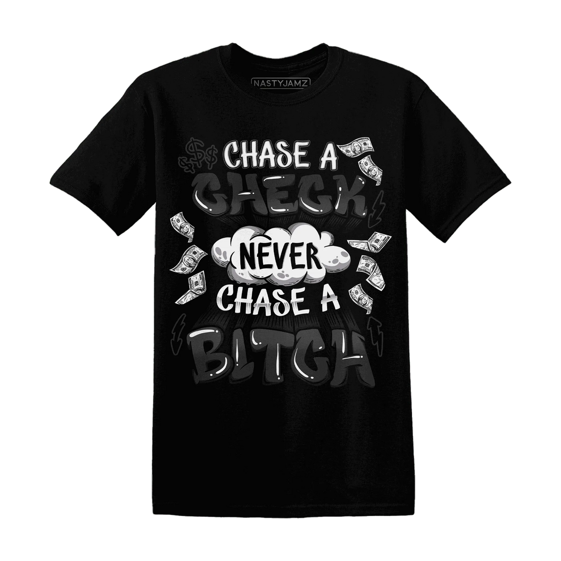 White-Thunder-4s-T-Shirt-Match-Chase-A-Check