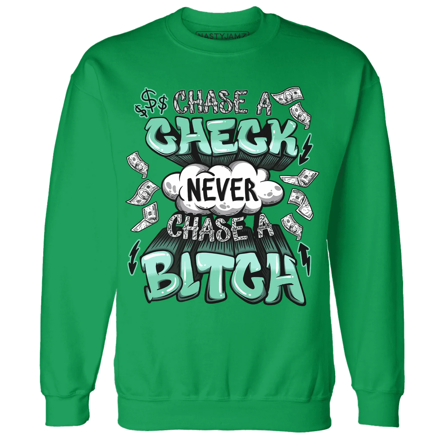 Green-Glow-3s-Sweatshirt-Match-Chase-A-Check