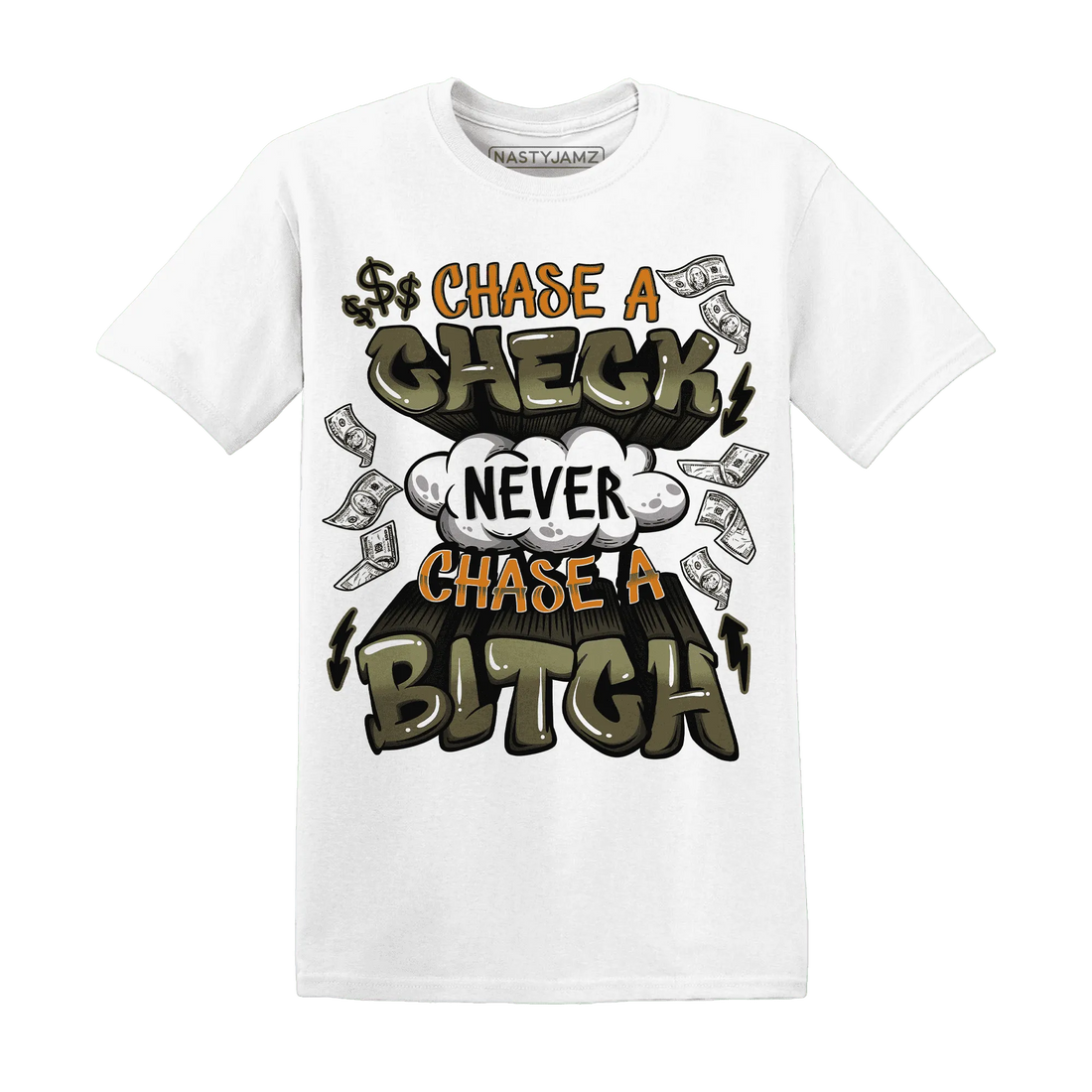 Olive-5s-T-Shirt-Match-Chase-A-Check