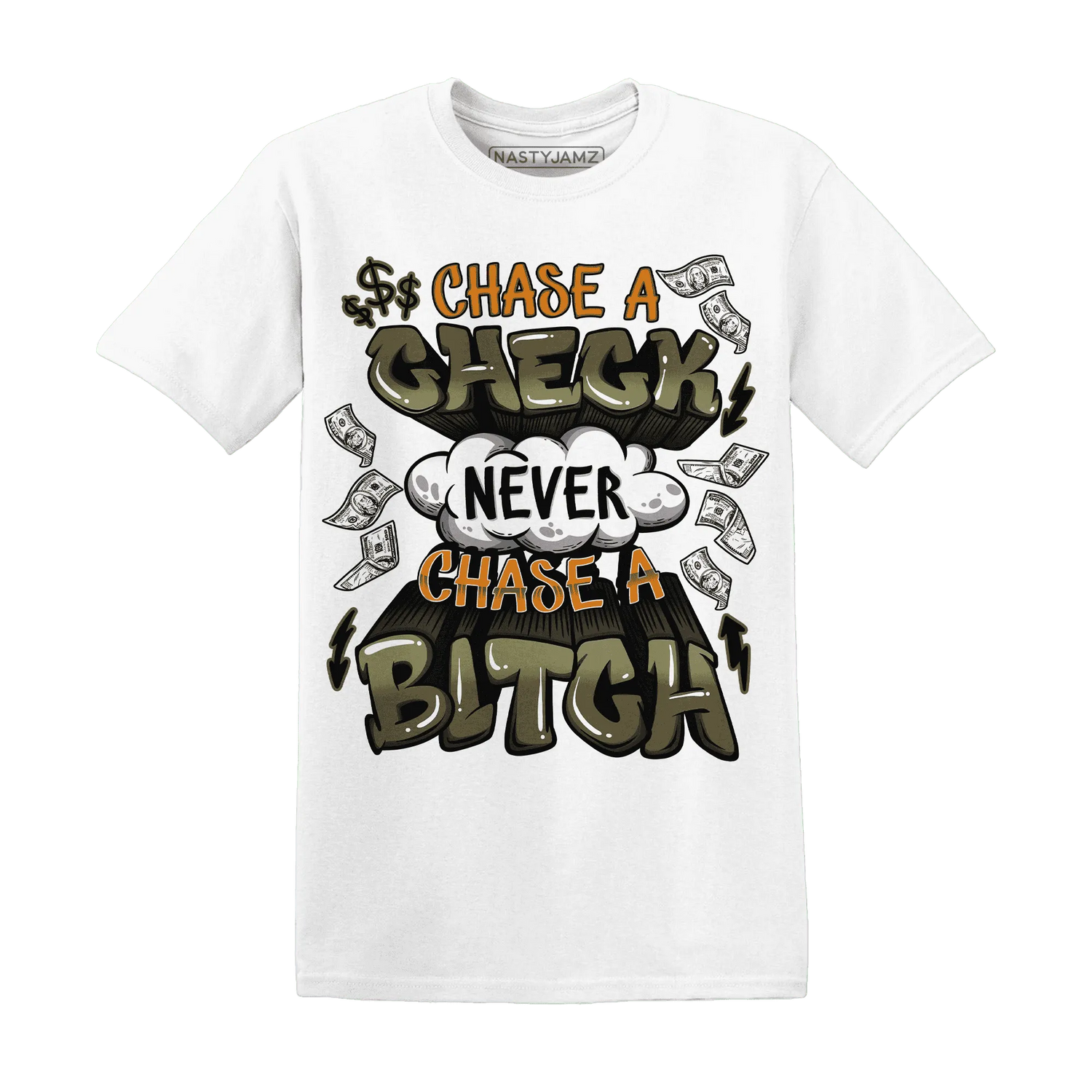 Olive-5s-T-Shirt-Match-Chase-A-Check
