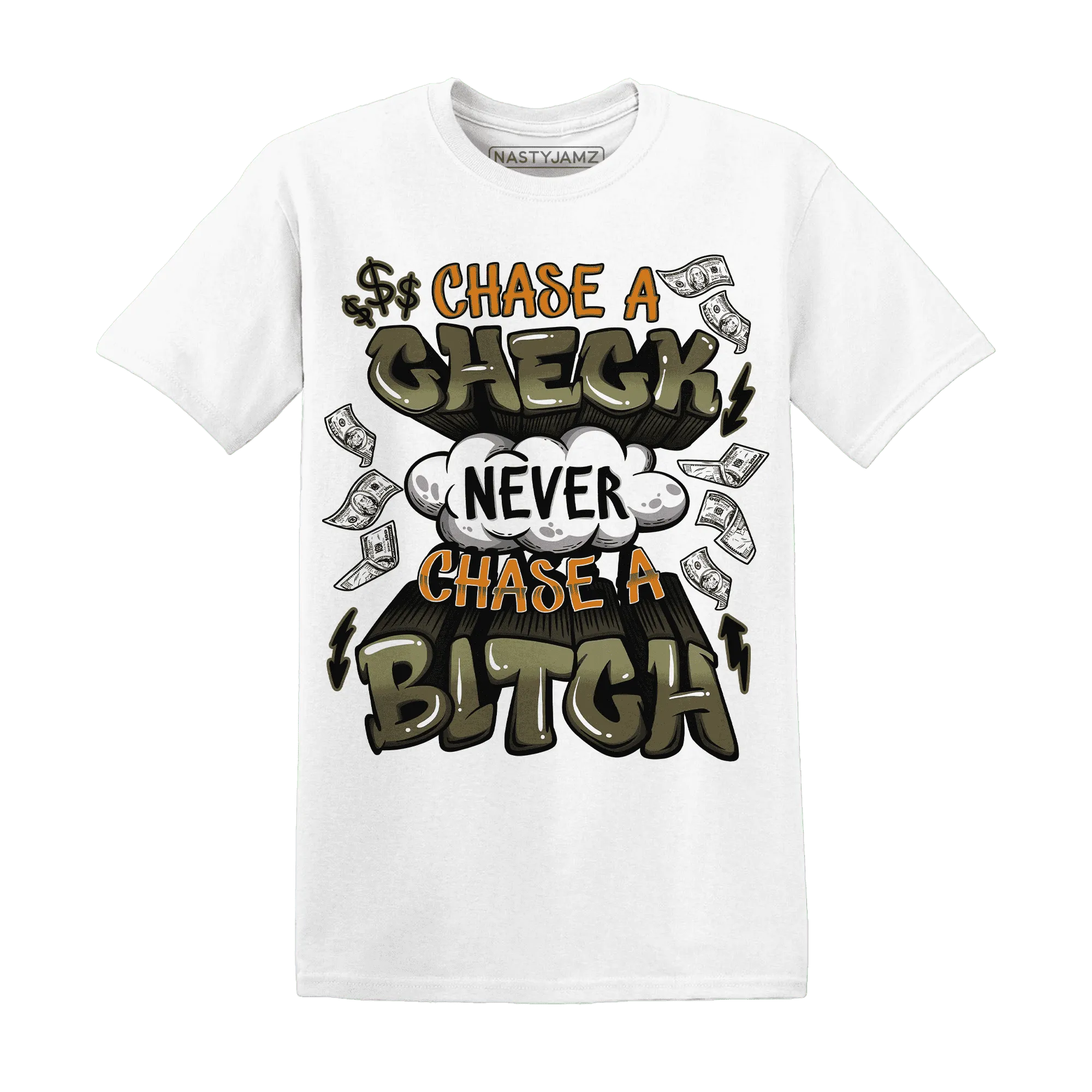 Olive-5s-T-Shirt-Match-Chase-A-Check