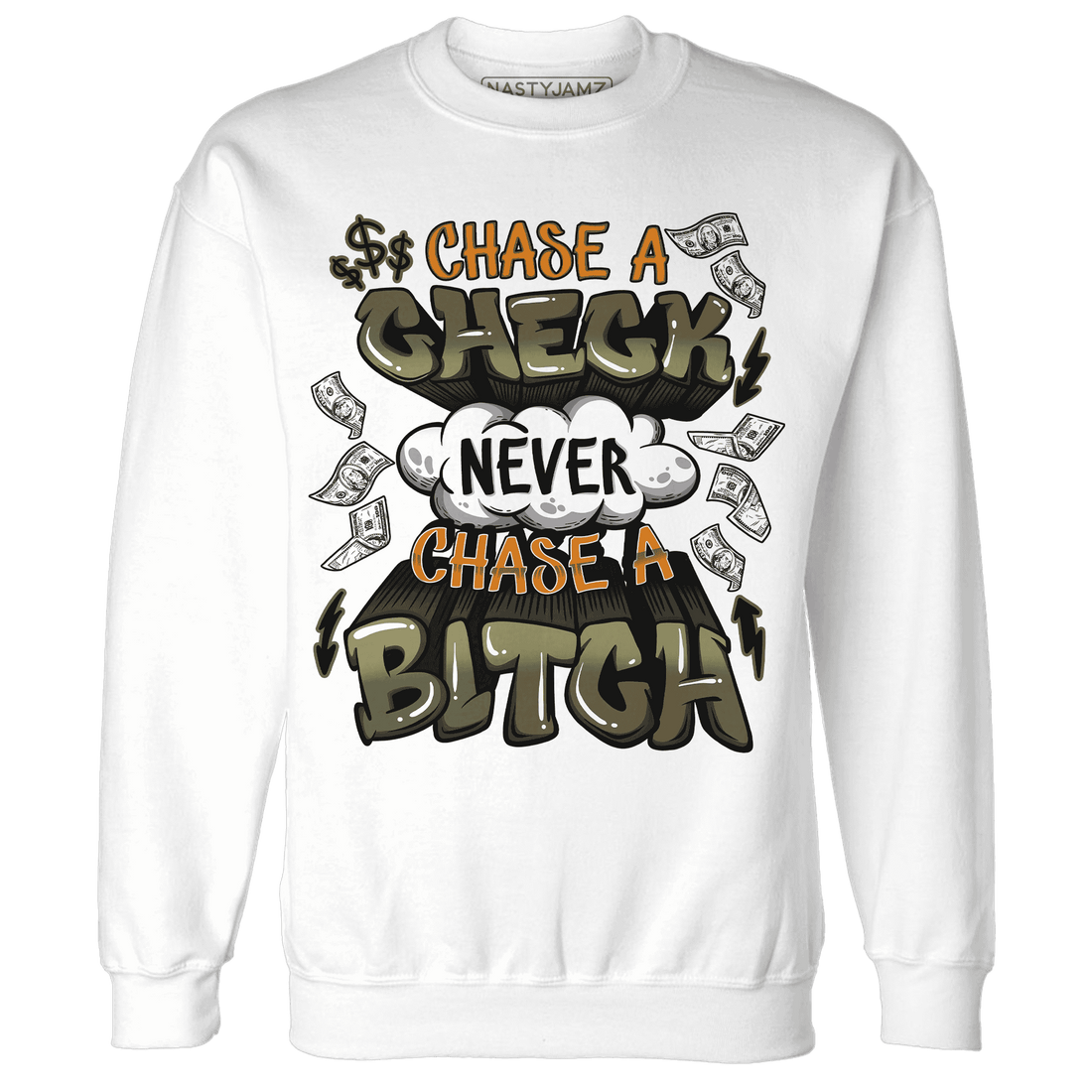 Olive-5s-Sweatshirt-Match-Chase-A-Check