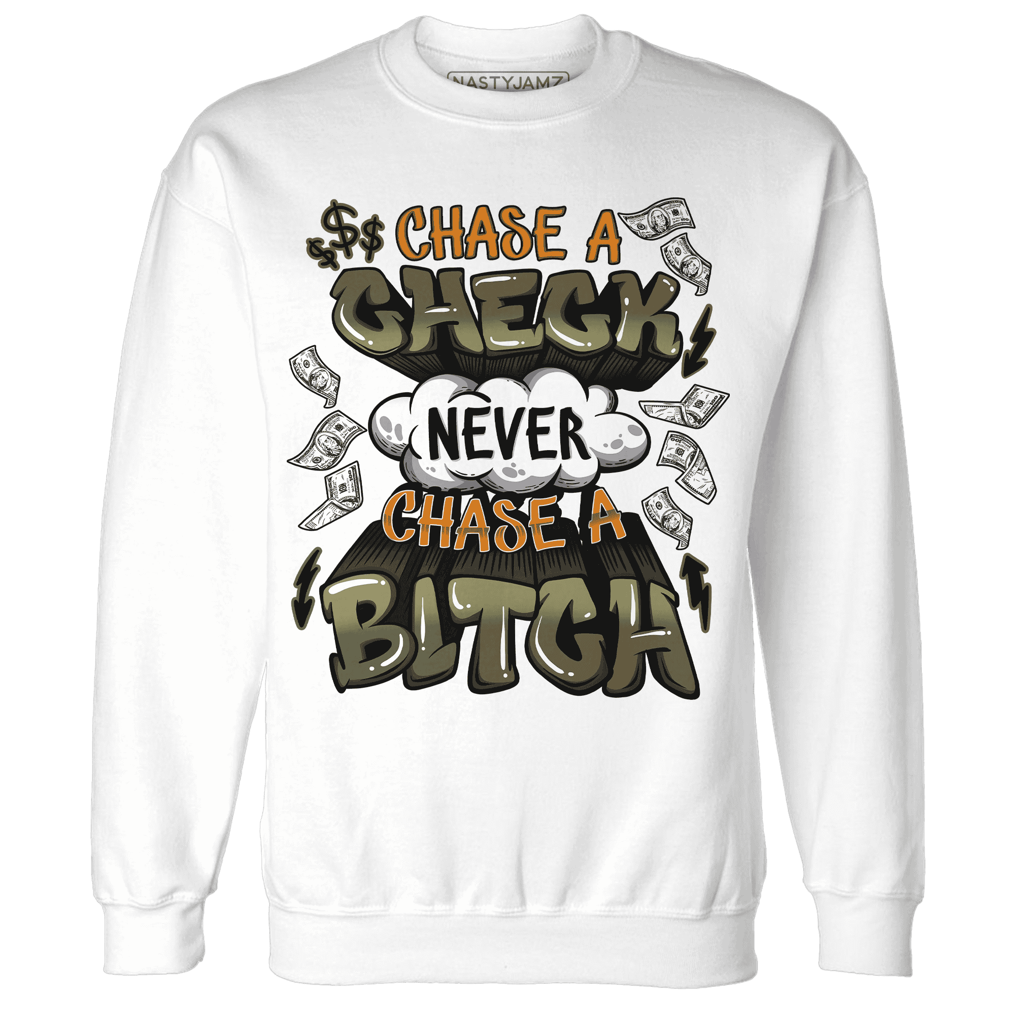 Olive-5s-Sweatshirt-Match-Chase-A-Check