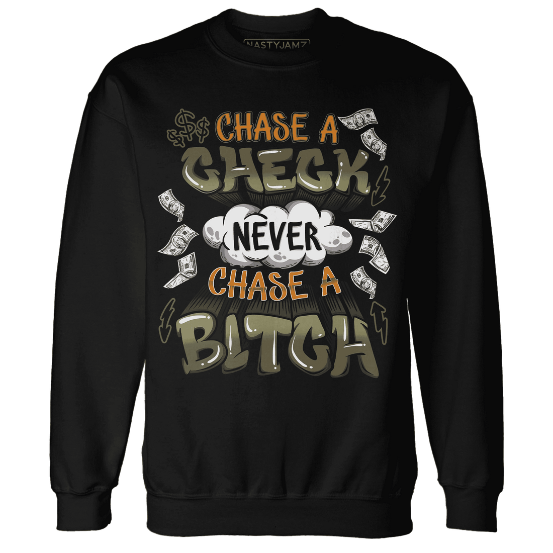 Olive-5s-Sweatshirt-Match-Chase-A-Check