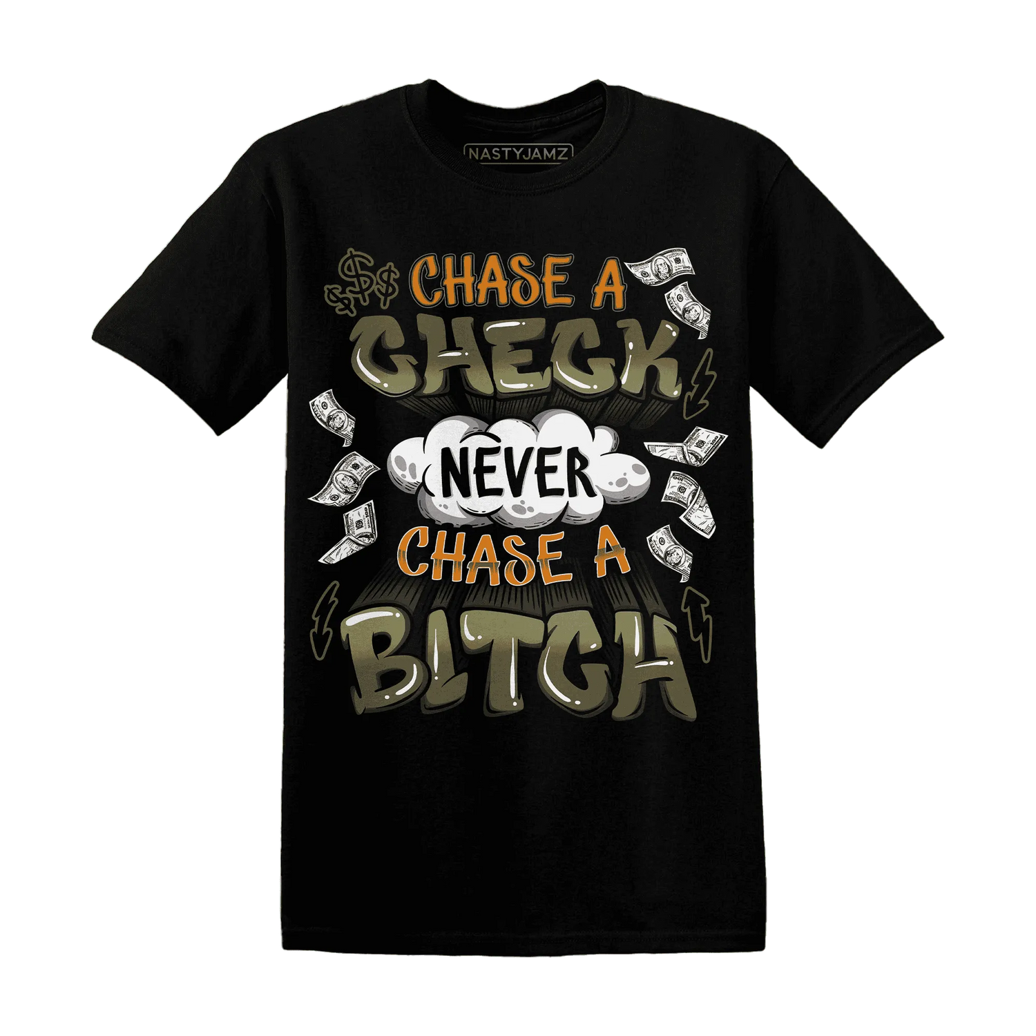 Olive-5s-T-Shirt-Match-Chase-A-Check