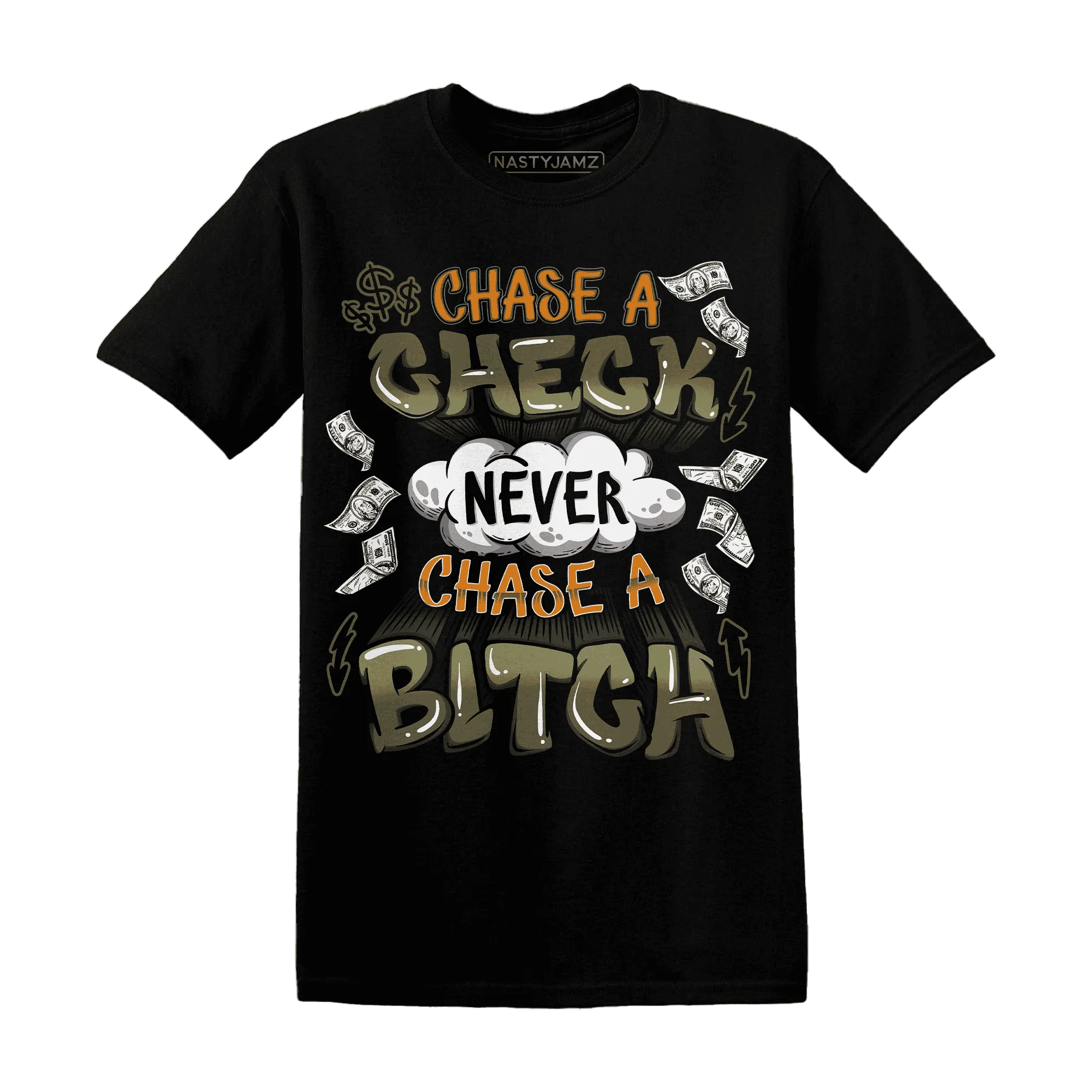 Olive-5s-T-Shirt-Match-Chase-A-Check