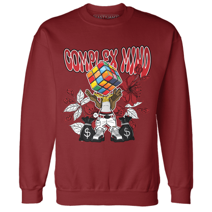 Retro Red Taxi 12s Sweatshirt Match Complex Mind - NastyJamz