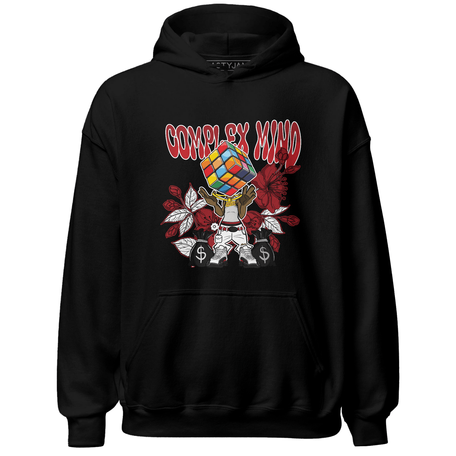 Retro Red Taxi 12s Hoodie Match Complex Mind - NastyJamz