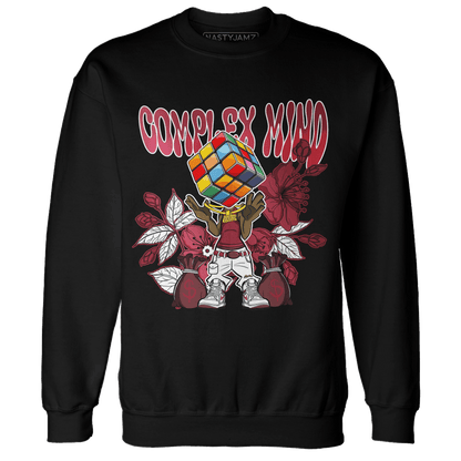 High 85 Metallic Burgundy 1s Sweatshirt Match Complex Mind - NastyJamz