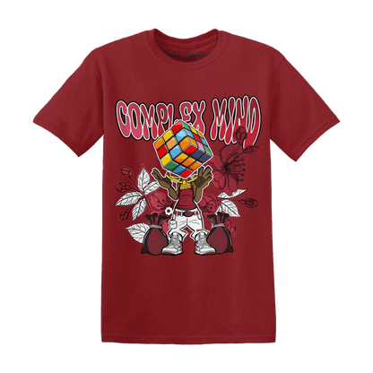 High 85 Metallic Burgundy 1s T Shirt Match Complex Mind - NastyJamz