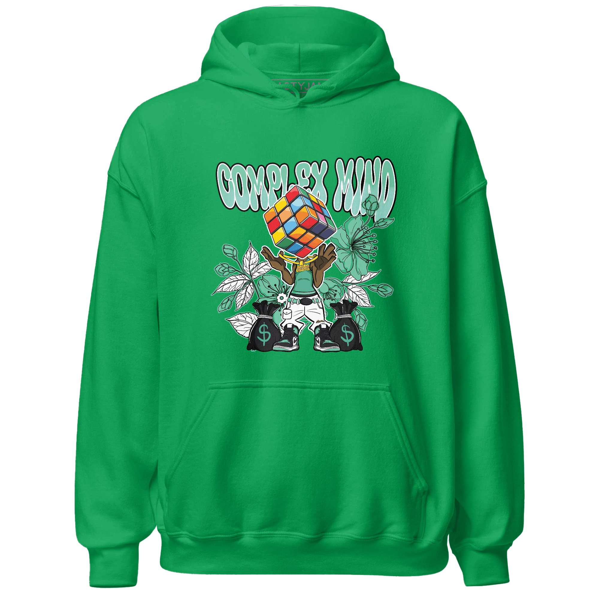 High OG Green Glow 1s Hoodie Match Complex Mind - NastyJamz