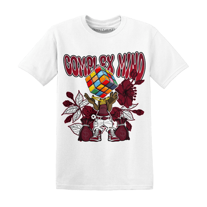 High White Team Red 1s T Shirt Match Complex Mind - NastyJamz