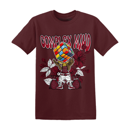 High White Team Red 1s T Shirt Match Complex Mind - NastyJamz