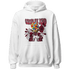 High White Team Red 1s Hoodie Match Complex Mind - NastyJamz