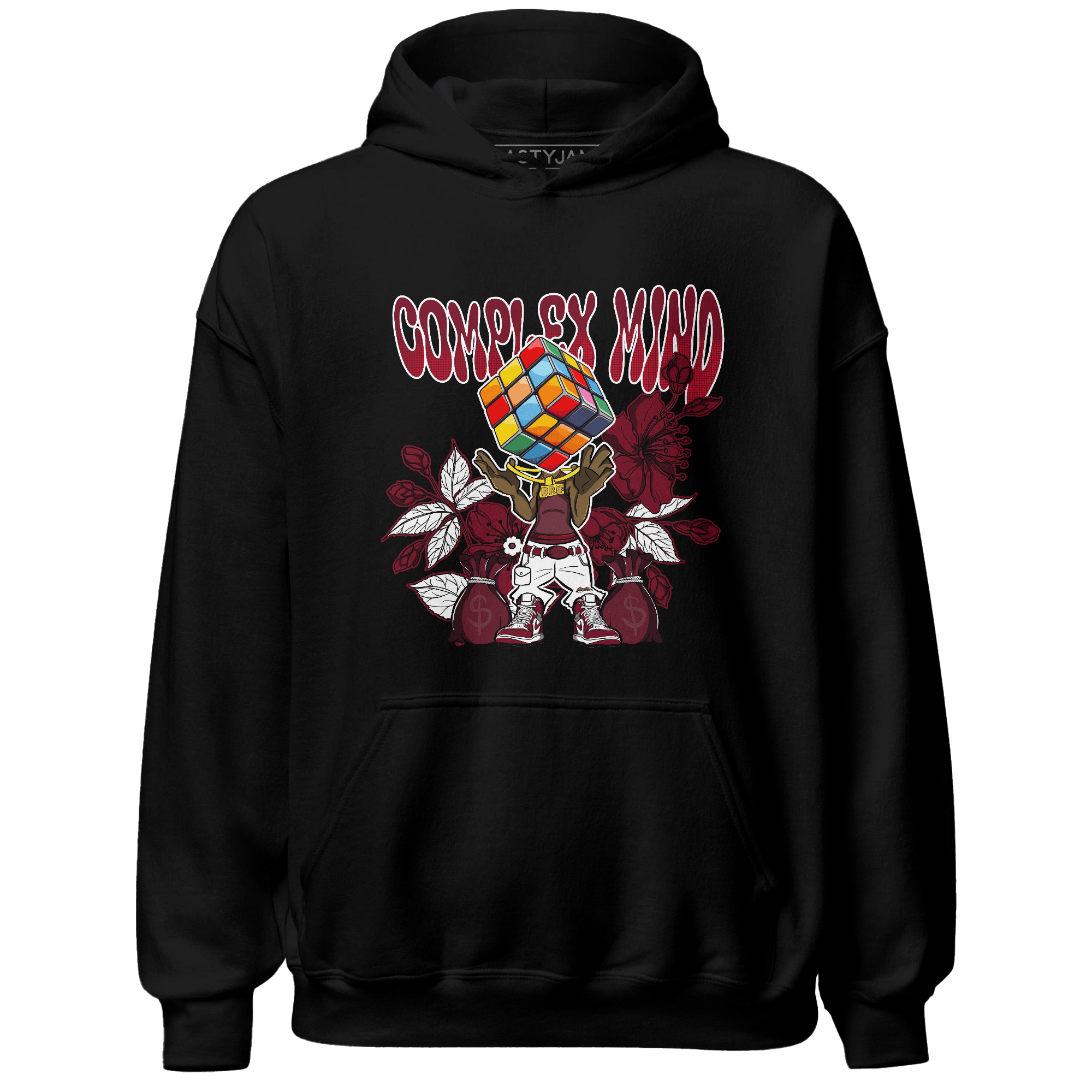 High White Team Red 1s Hoodie Match Complex Mind - NastyJamz