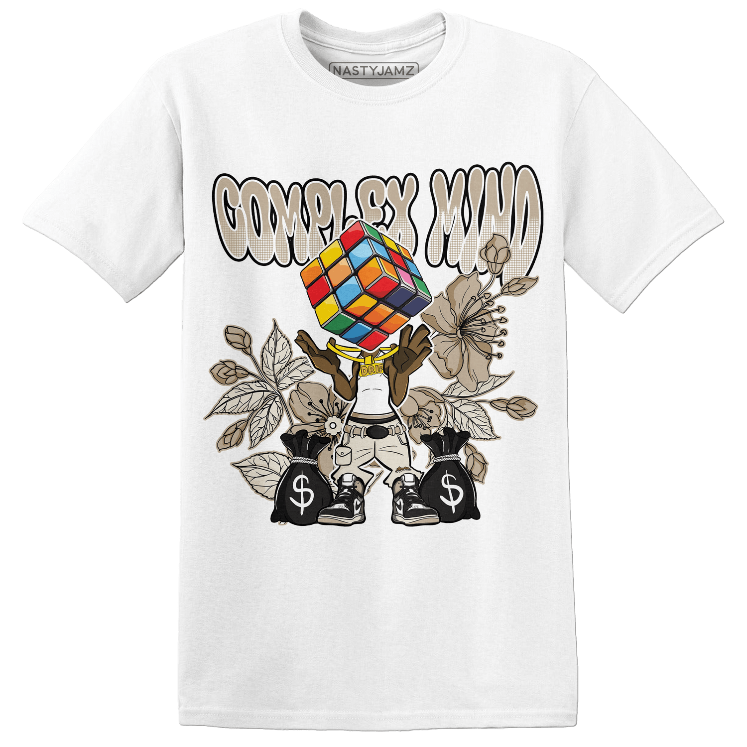 Latte 1s T Shirt Match Complex Mind - NastyJamz