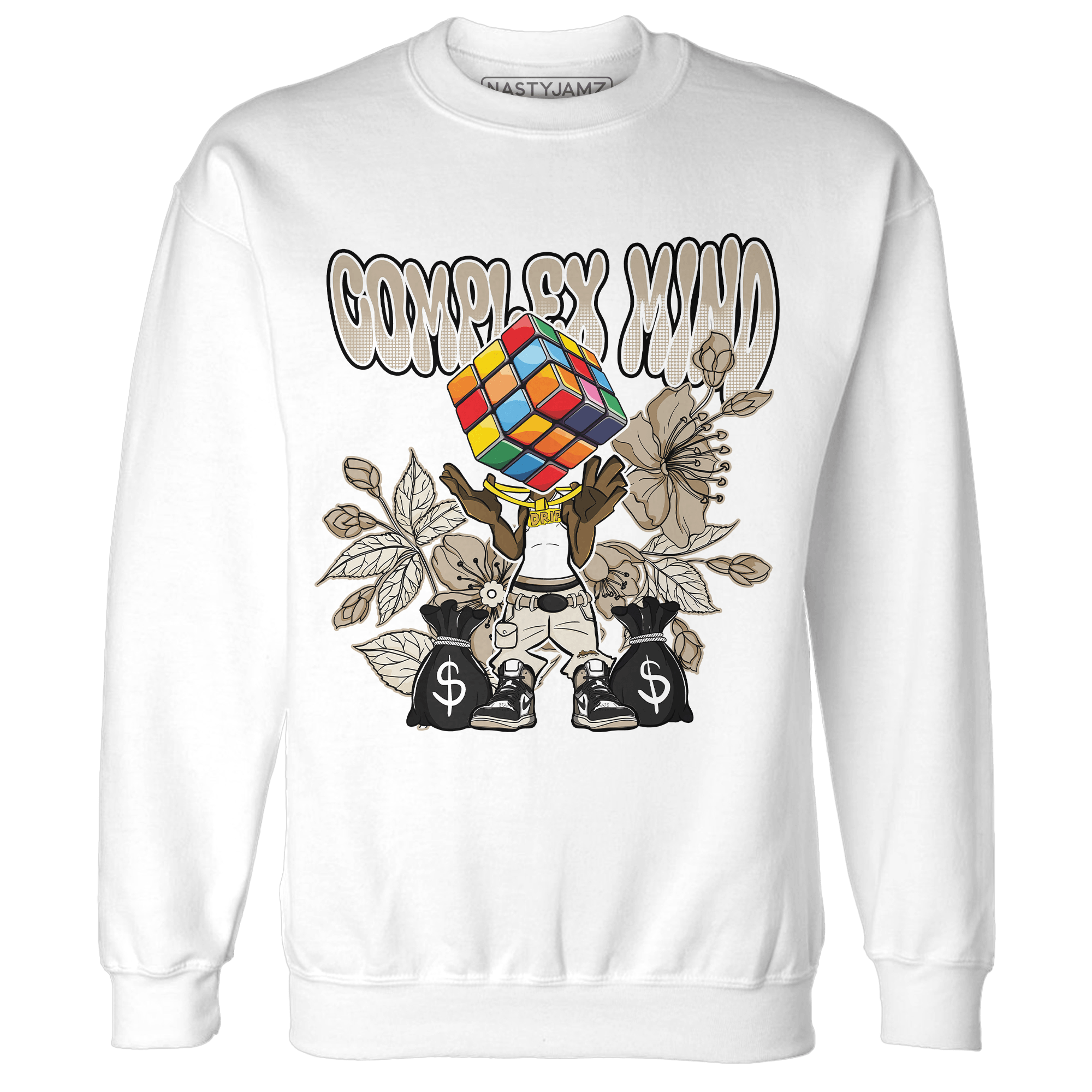 Latte 1s Sweatshirt Match Complex Mind - NastyJamz