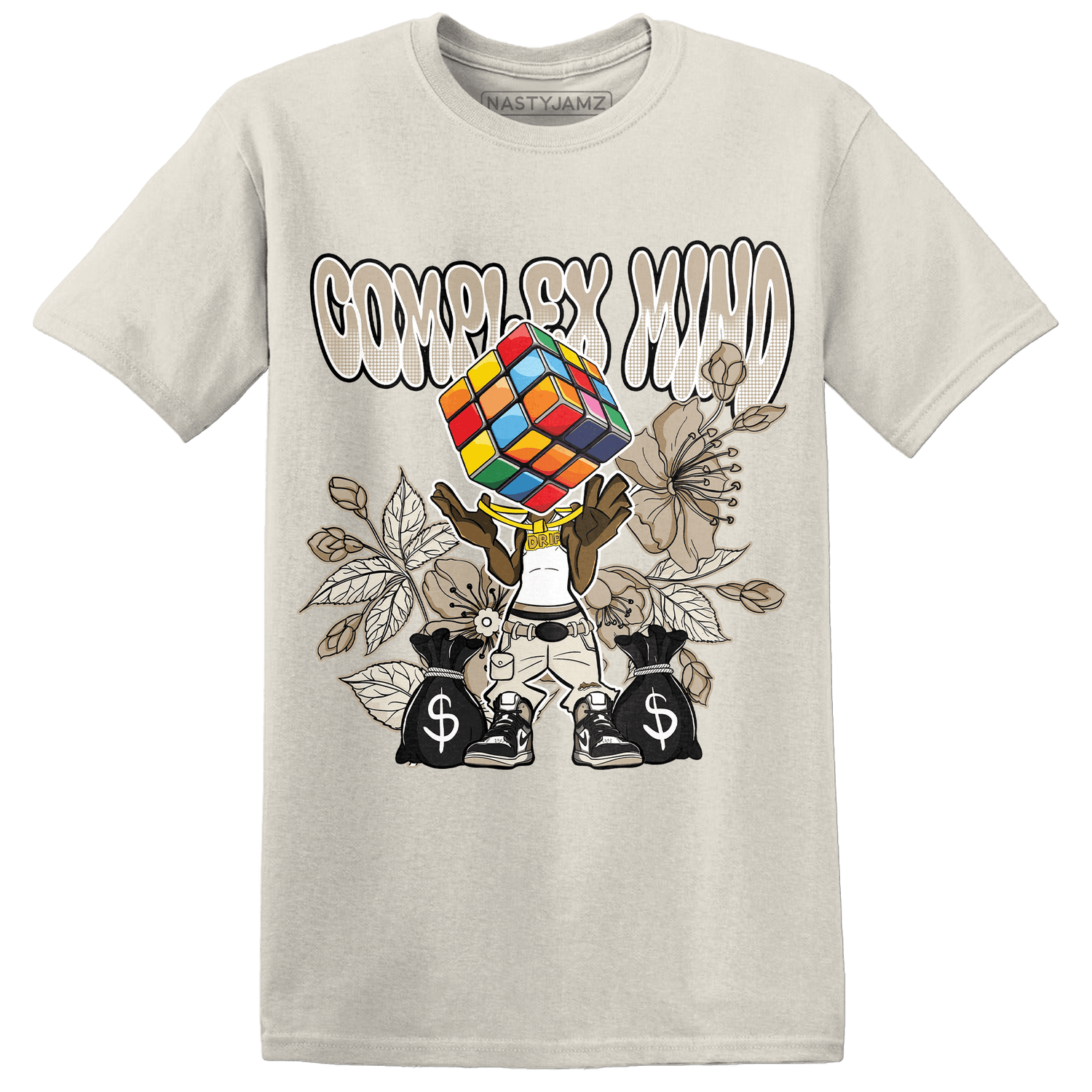 Latte 1s T Shirt Match Complex Mind - NastyJamz