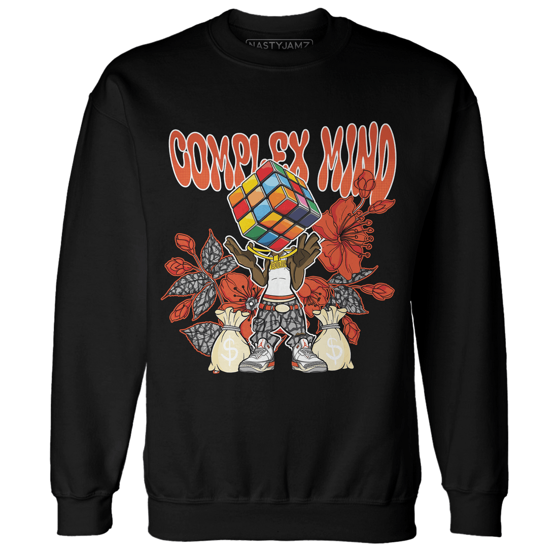 Georgia Peach 3s Sweatshirt Match Complex Mind - NastyJamz