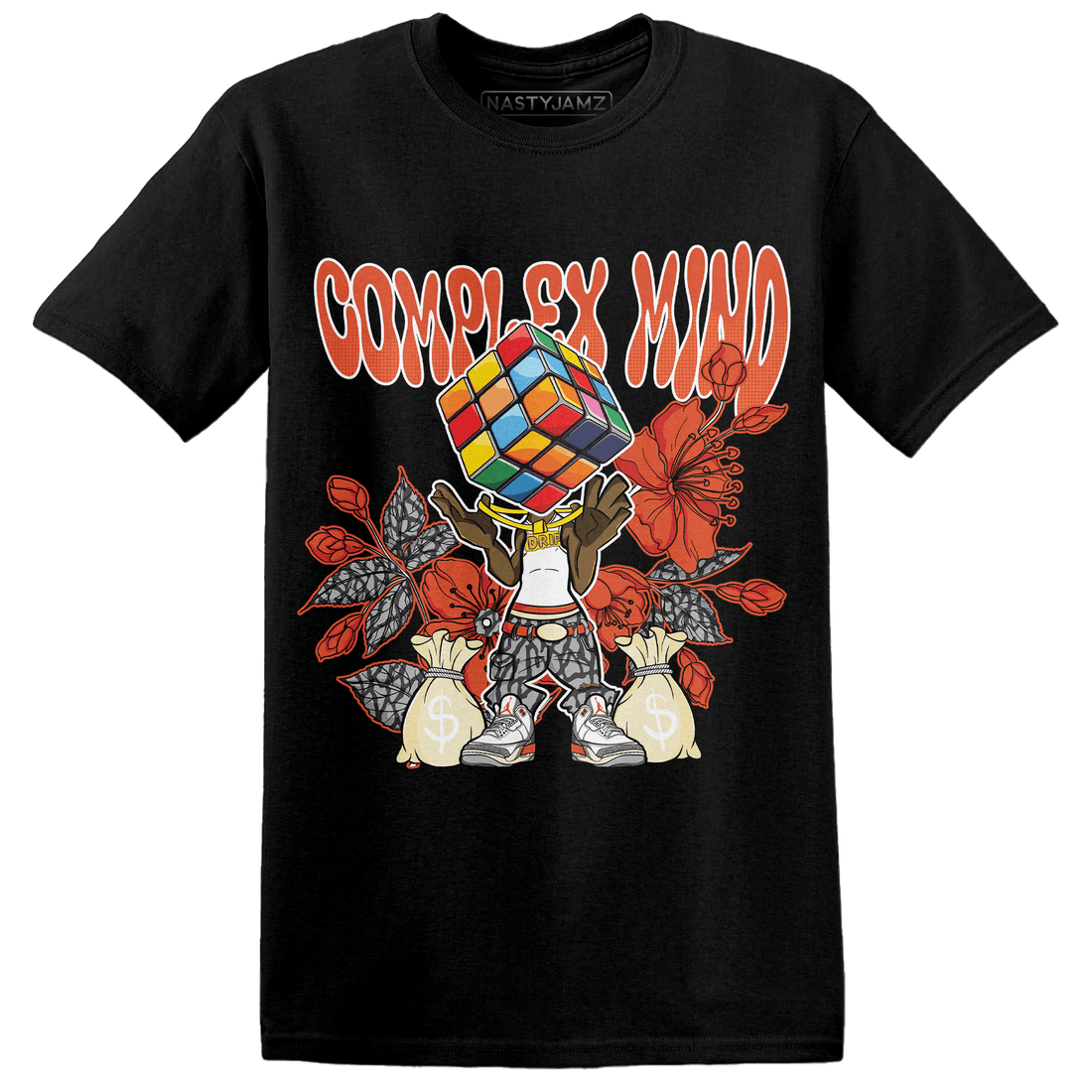 Georgia Peach 3s T Shirt Match Complex Mind - NastyJamz