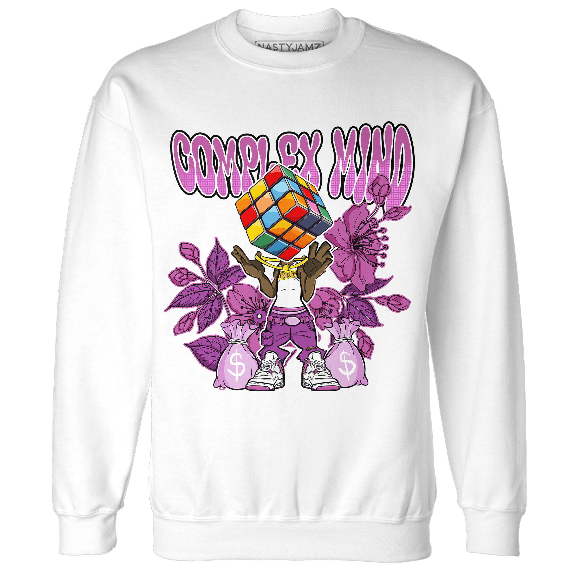 GS Hyper Violet 4s Sweatshirt Match Complex Mind - NastyJamz