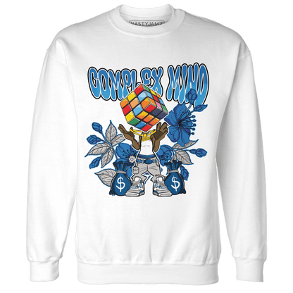 Industrial Blue 4s Sweatshirt Match Complex Mind - NastyJamz