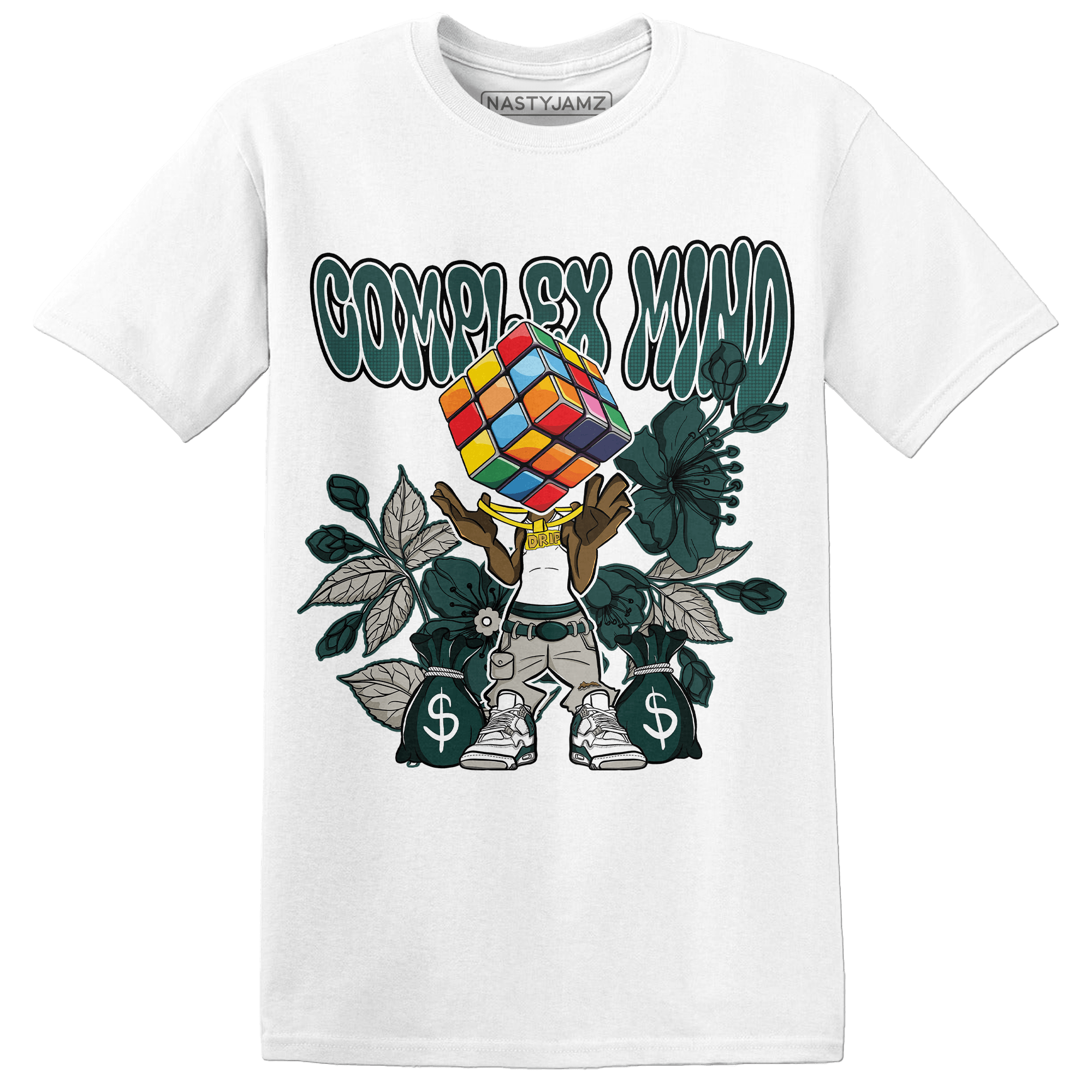 Oxidized Green 4s T Shirt Match Complex Mind - NastyJamz