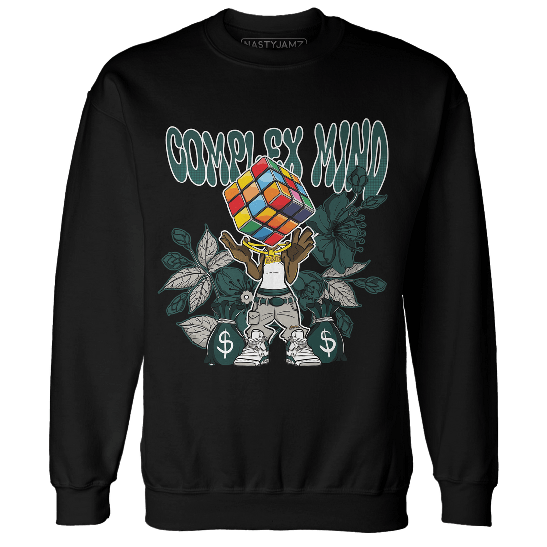 Oxidized Green 4s Sweatshirt Match Complex Mind - NastyJamz