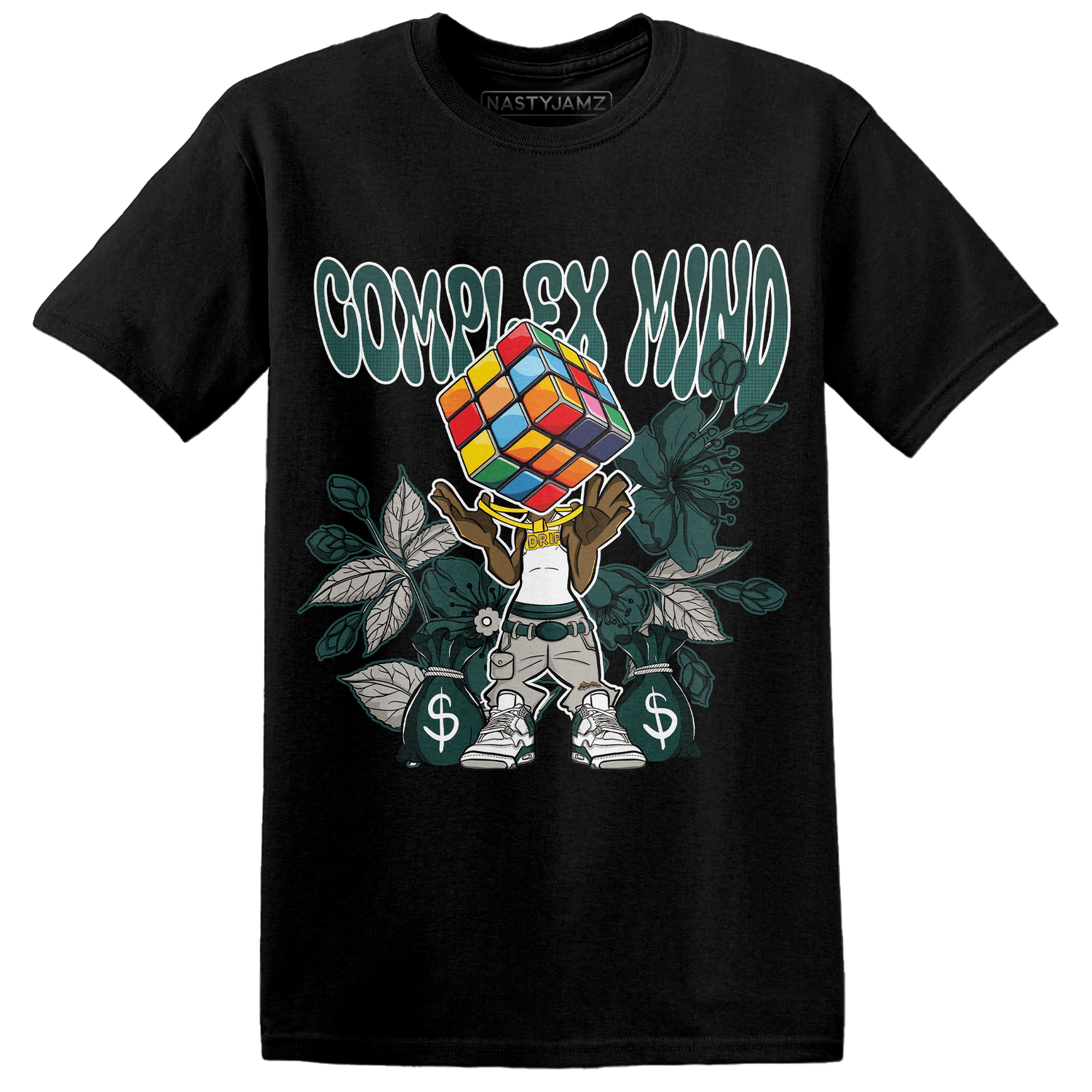 Oxidized Green 4s T Shirt Match Complex Mind - NastyJamz