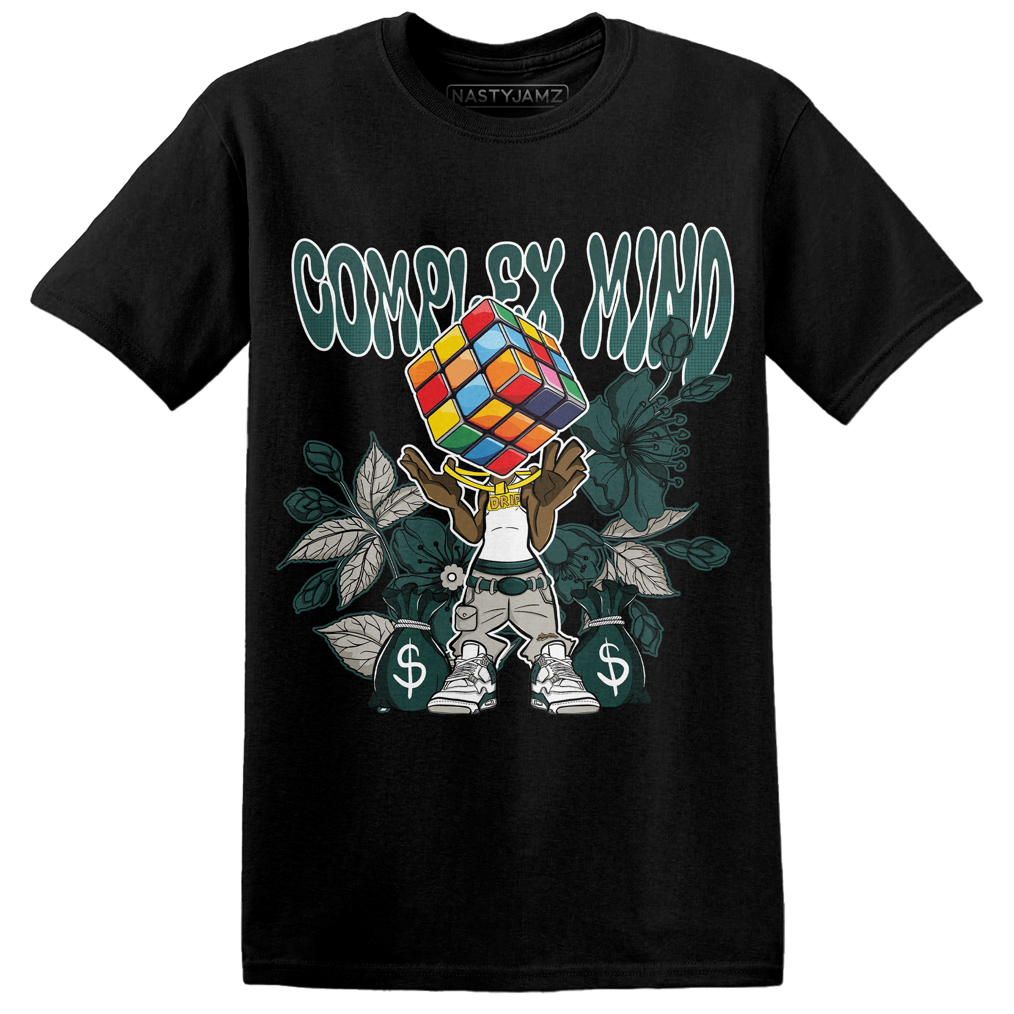 Oxidized Green 4s T Shirt Match Complex Mind - NastyJamz