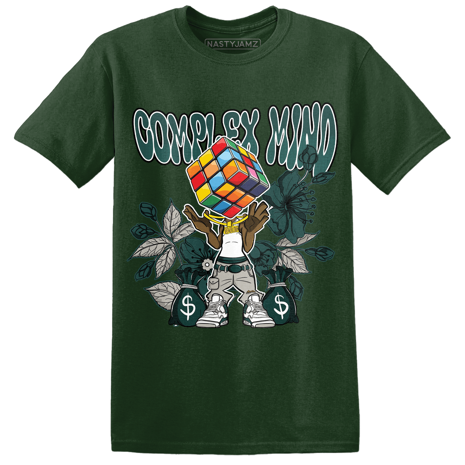 Oxidized Green 4s T Shirt Match Complex Mind - NastyJamz