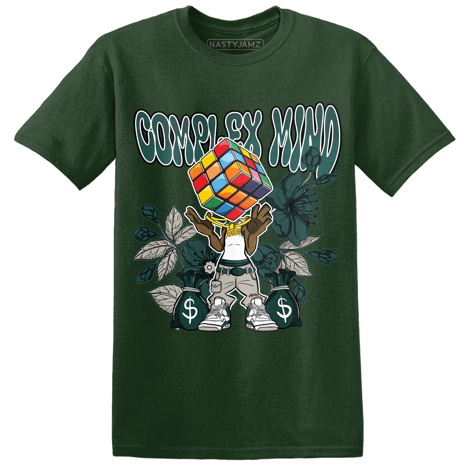Oxidized Green 4s T Shirt Match Complex Mind - NastyJamz