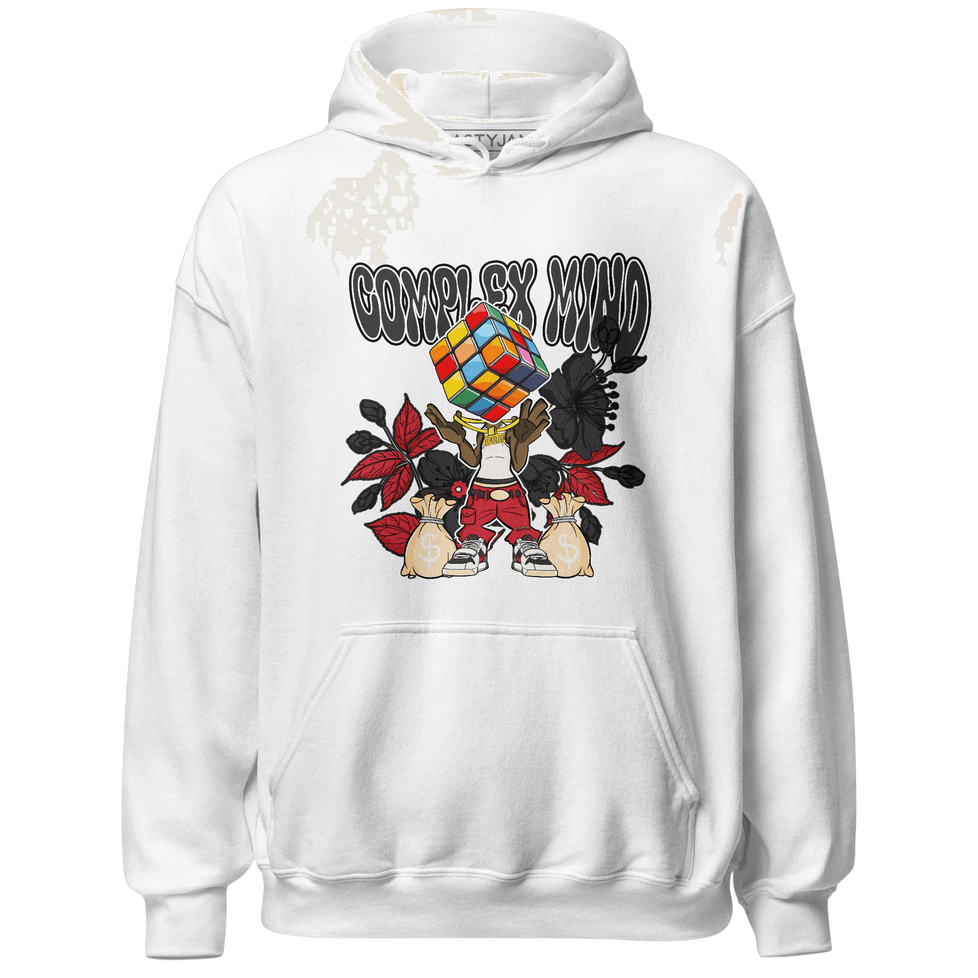 Jumman Jack University Red Hoodie Match Complex Mind - NastyJamz