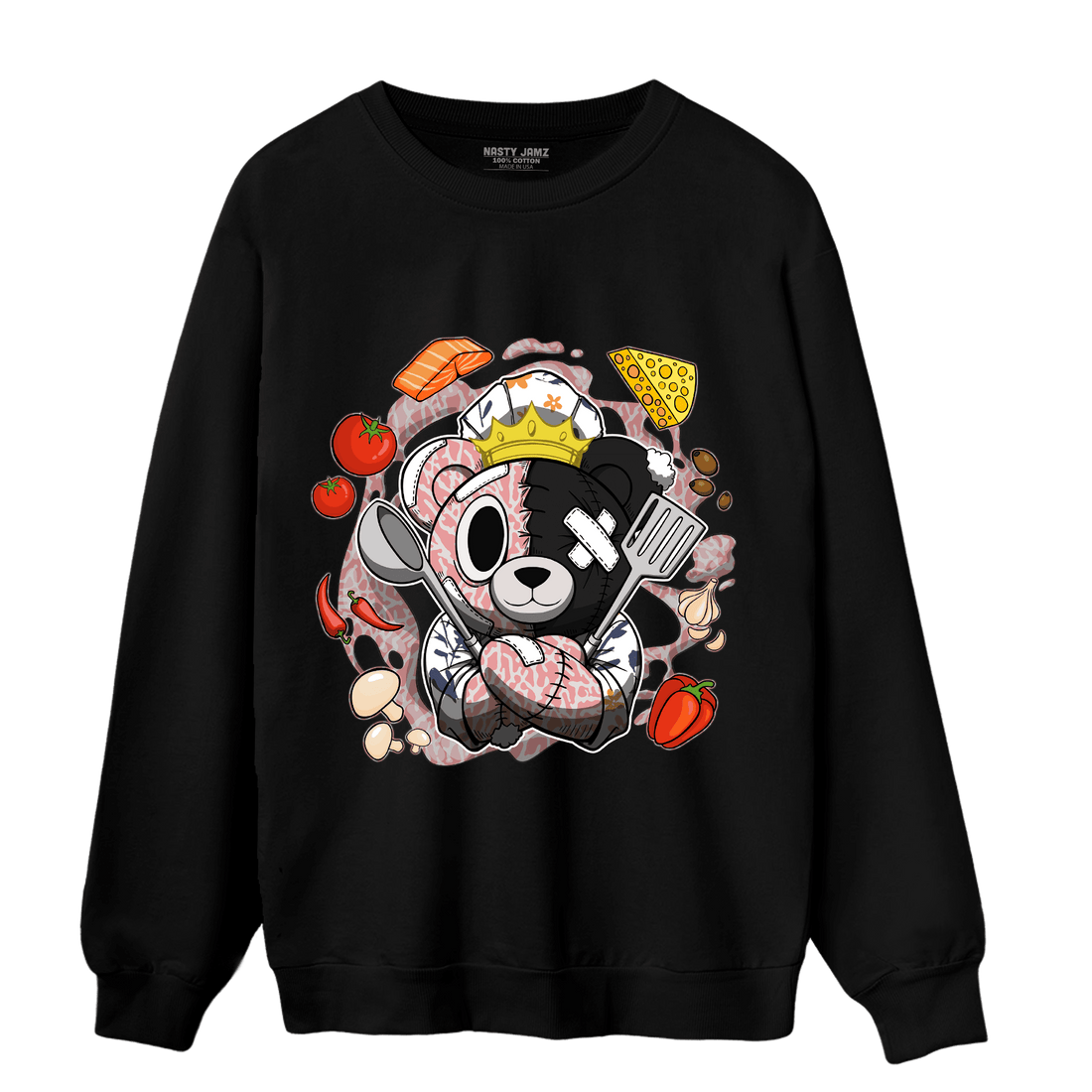 Red Stardust 3s Sweatshirt Match Cooking Ber - NastyJamz