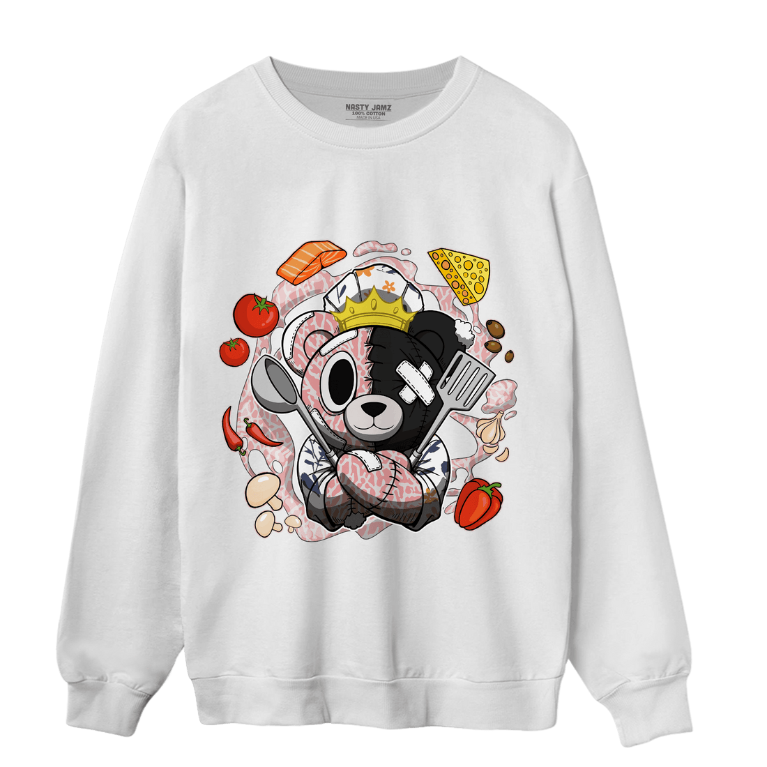 Red Stardust 3s Sweatshirt Match Cooking Ber - NastyJamz