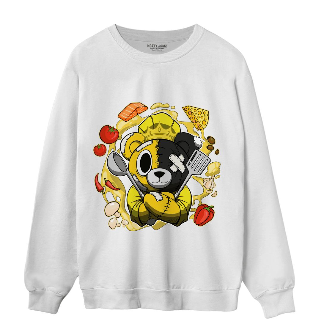 Vivid Sulfur 4s Sweatshirt Match Cooking Ber - NastyJamz